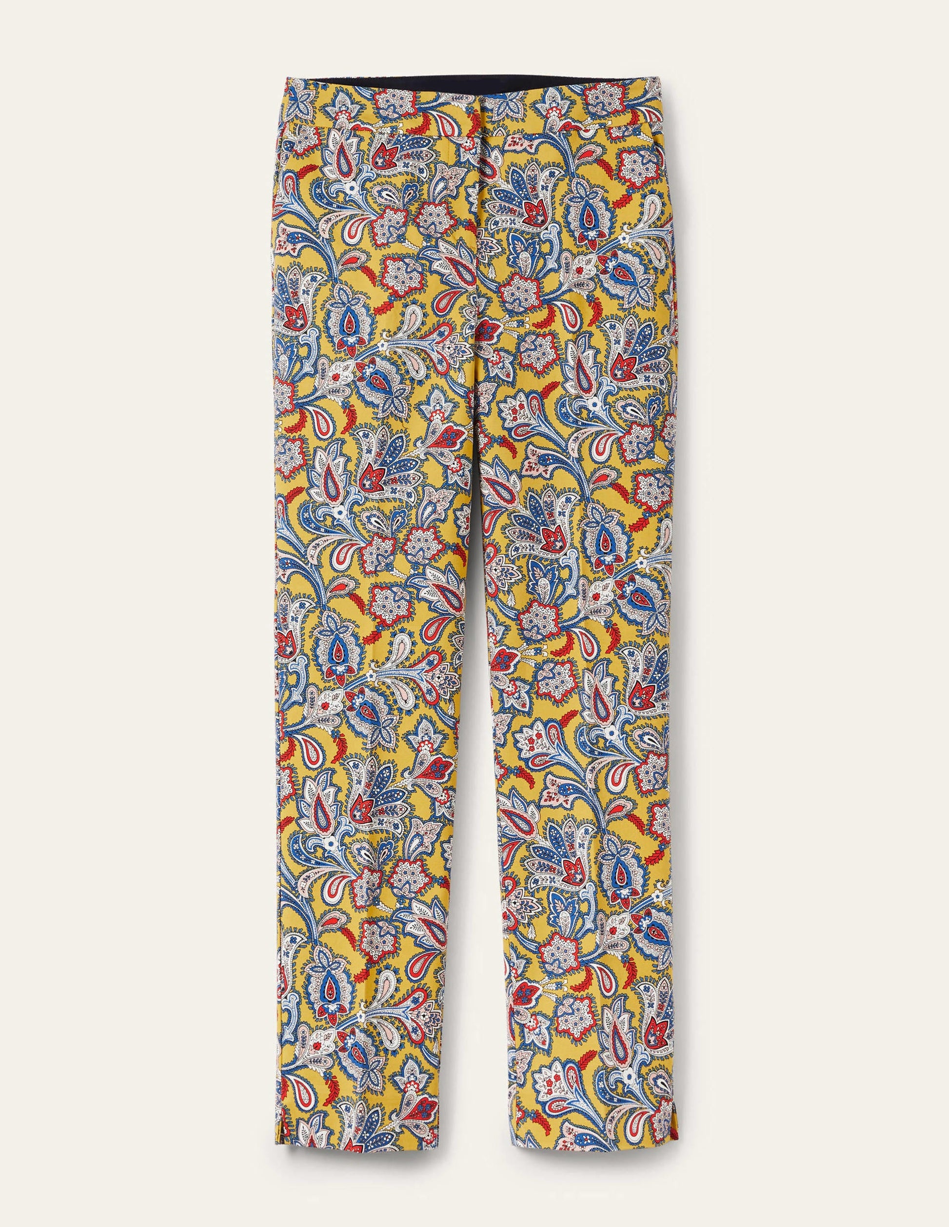 Richmond 7/8 Trouser-Olive Oil, Paisley Bud-5
