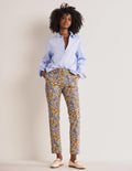 Richmond 7/8 Trouser-Olive Oil, Paisley Bud