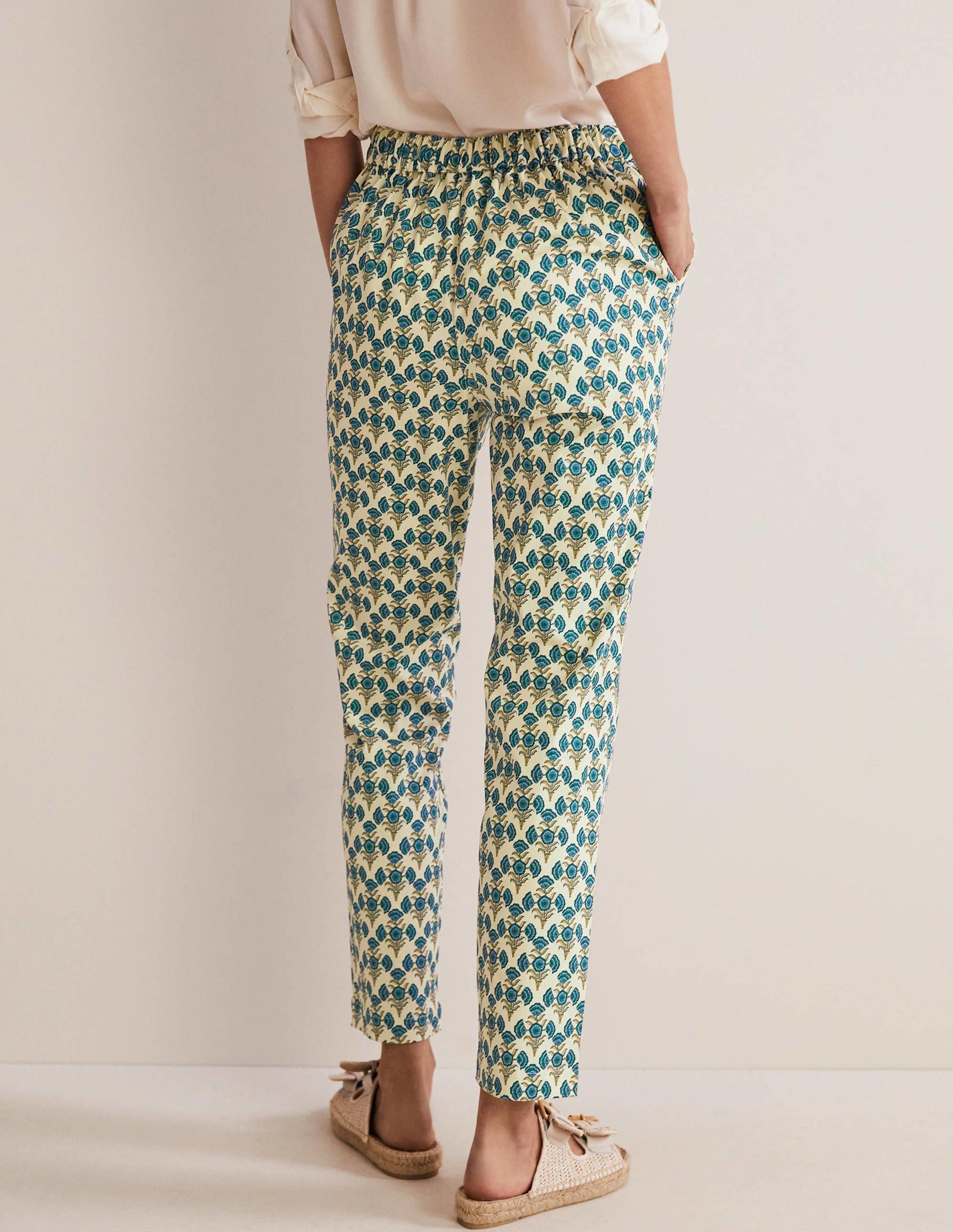 Pull On Trousers-Chesapeake Bay, Poppy Geo-4