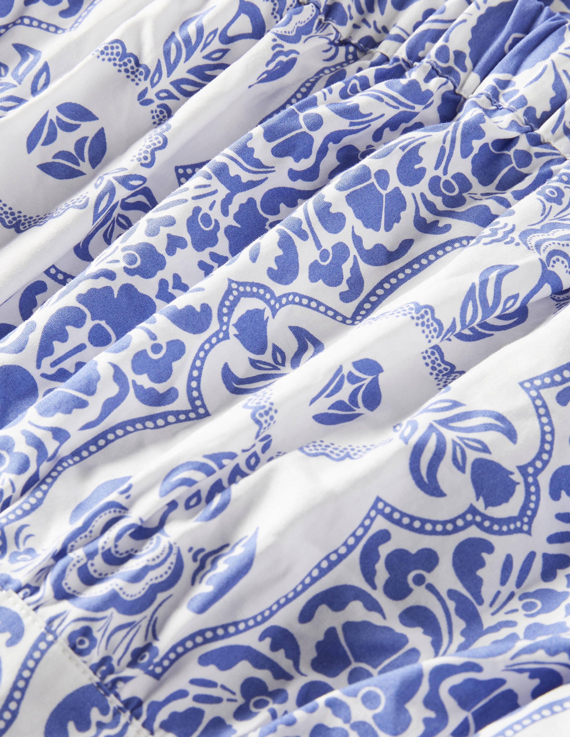 Cropped Cotton Top-Bluebell, Passion Bloom - Image 5