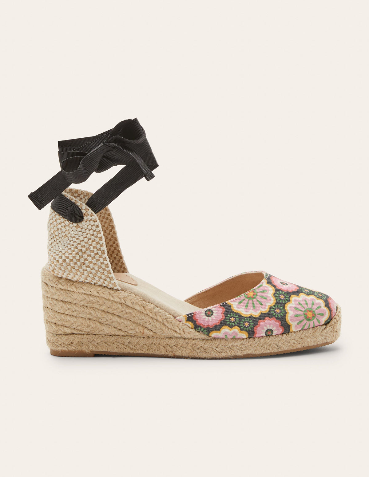 Cassie Espadrille Wedge-Black, Opulent Daisy-1