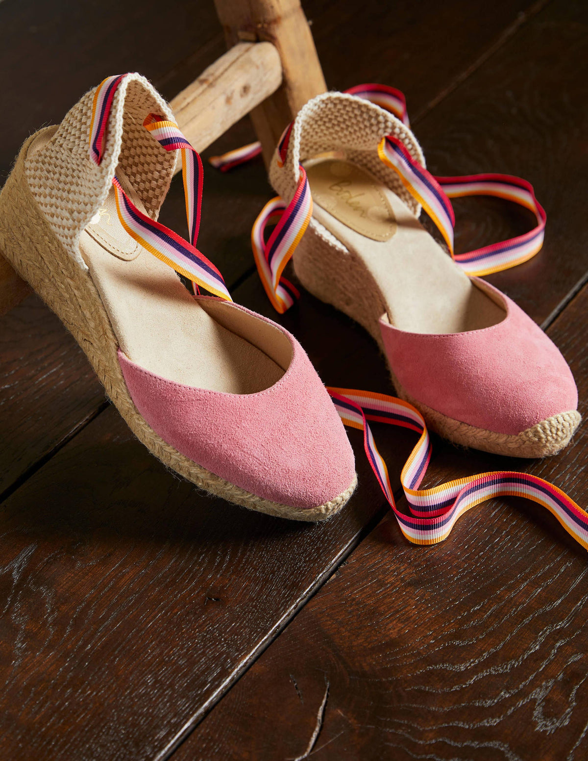Cassie Espadrille Wedge-Azalea, Multi Stripe Ribbon - Image 1