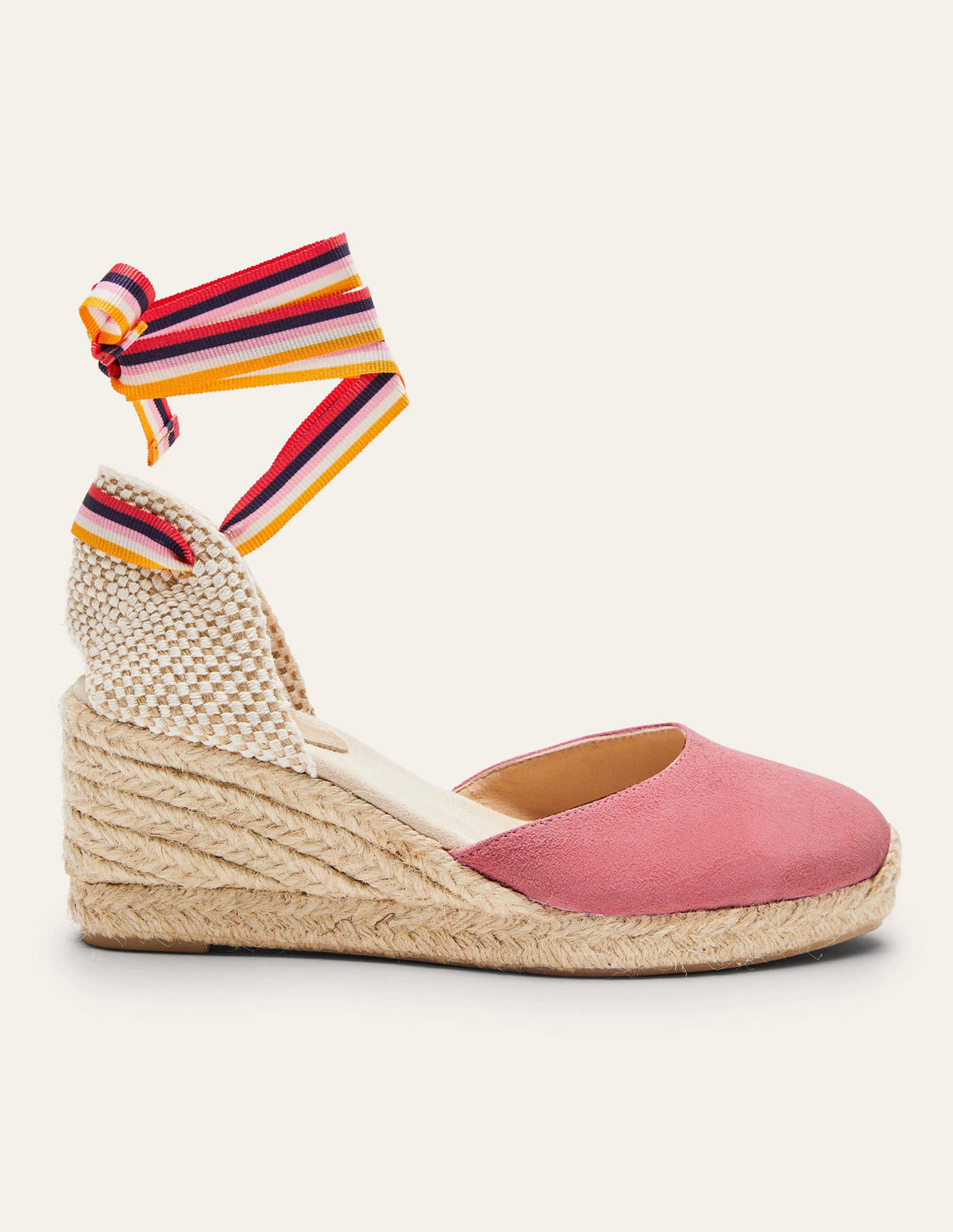 Cassie Espadrille Wedge-Azalea, Multi Stripe Ribbon - Image 2