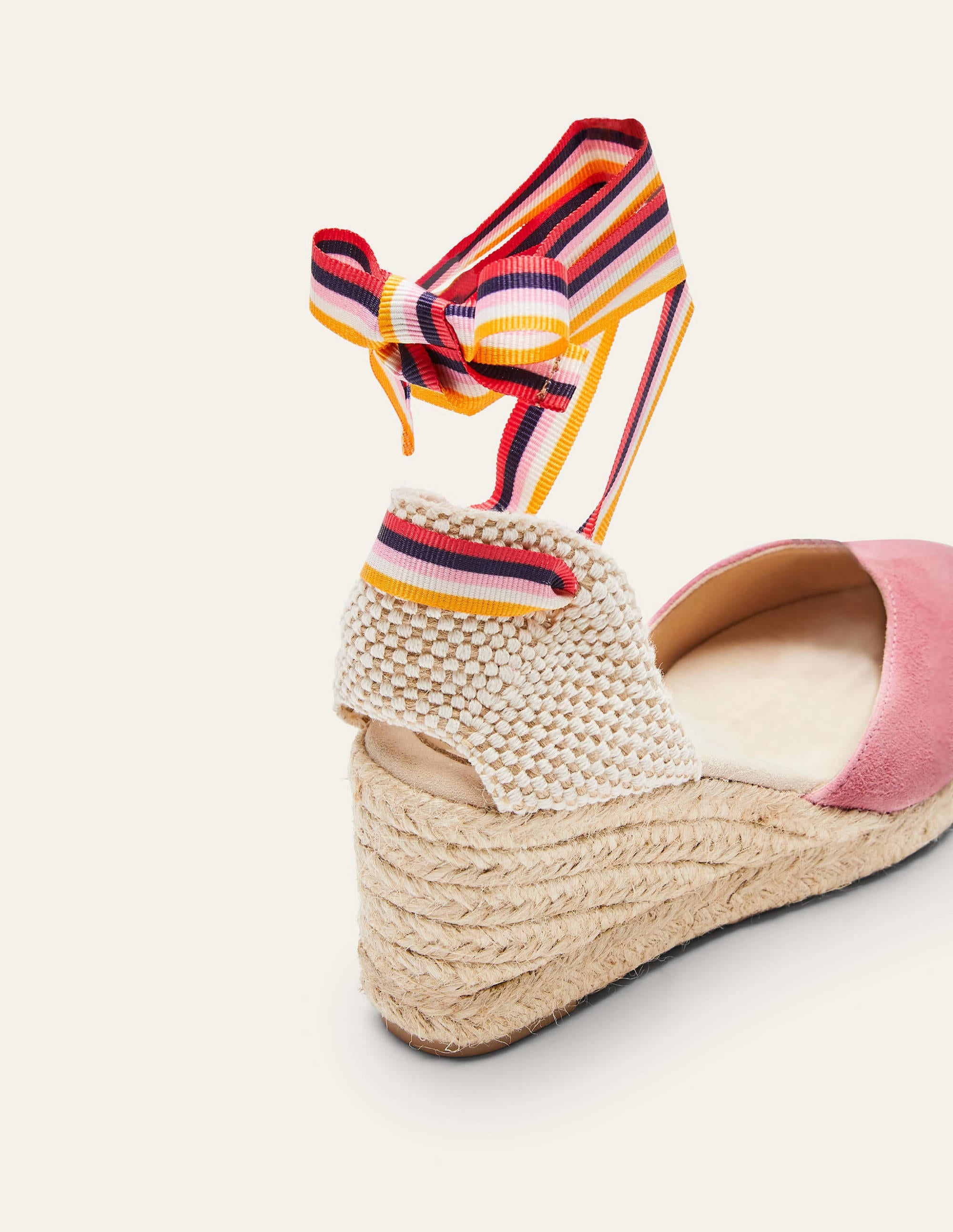 Cassie Espadrille Wedge-Azalea, Multi Stripe Ribbon - Image 4