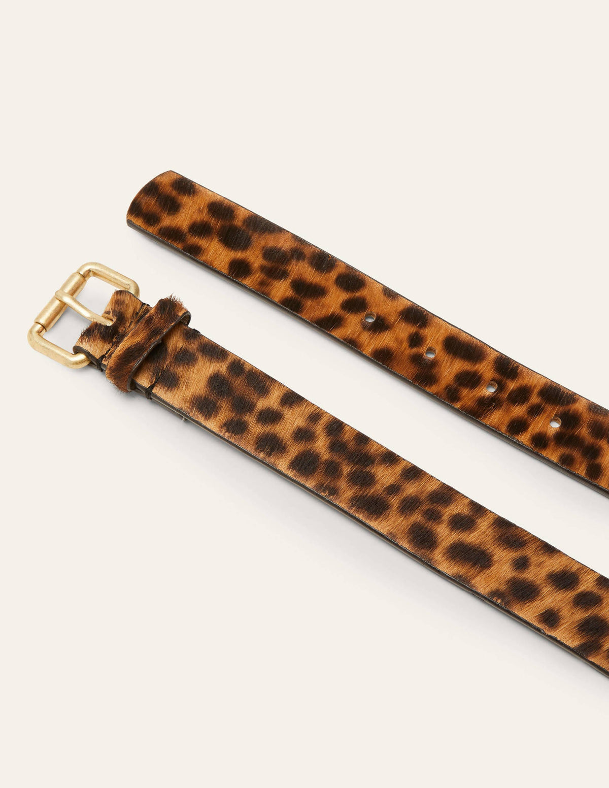 Classic Buckle Belt-Tan Leopard-2