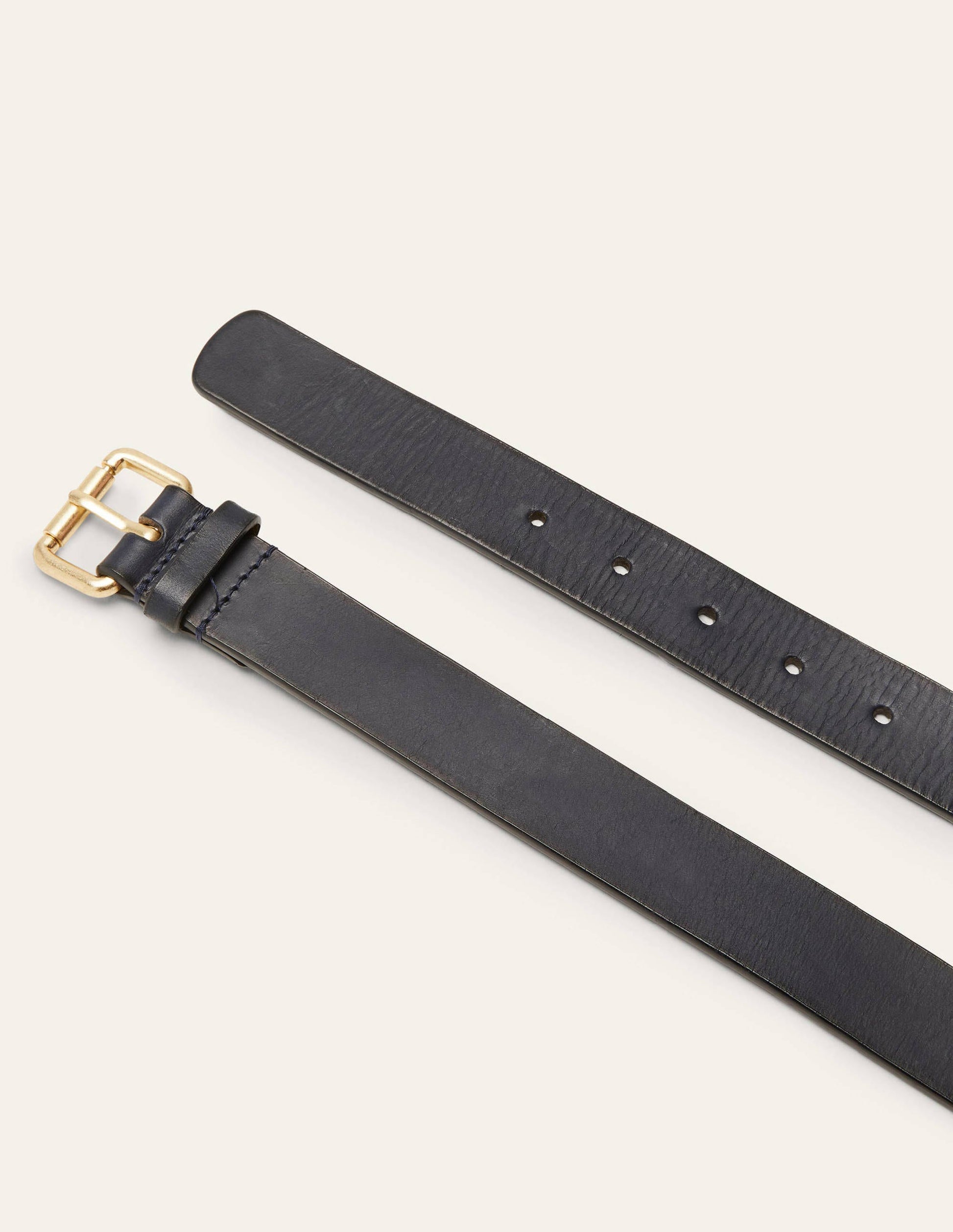 Classic Buckle Belt-Navy-2