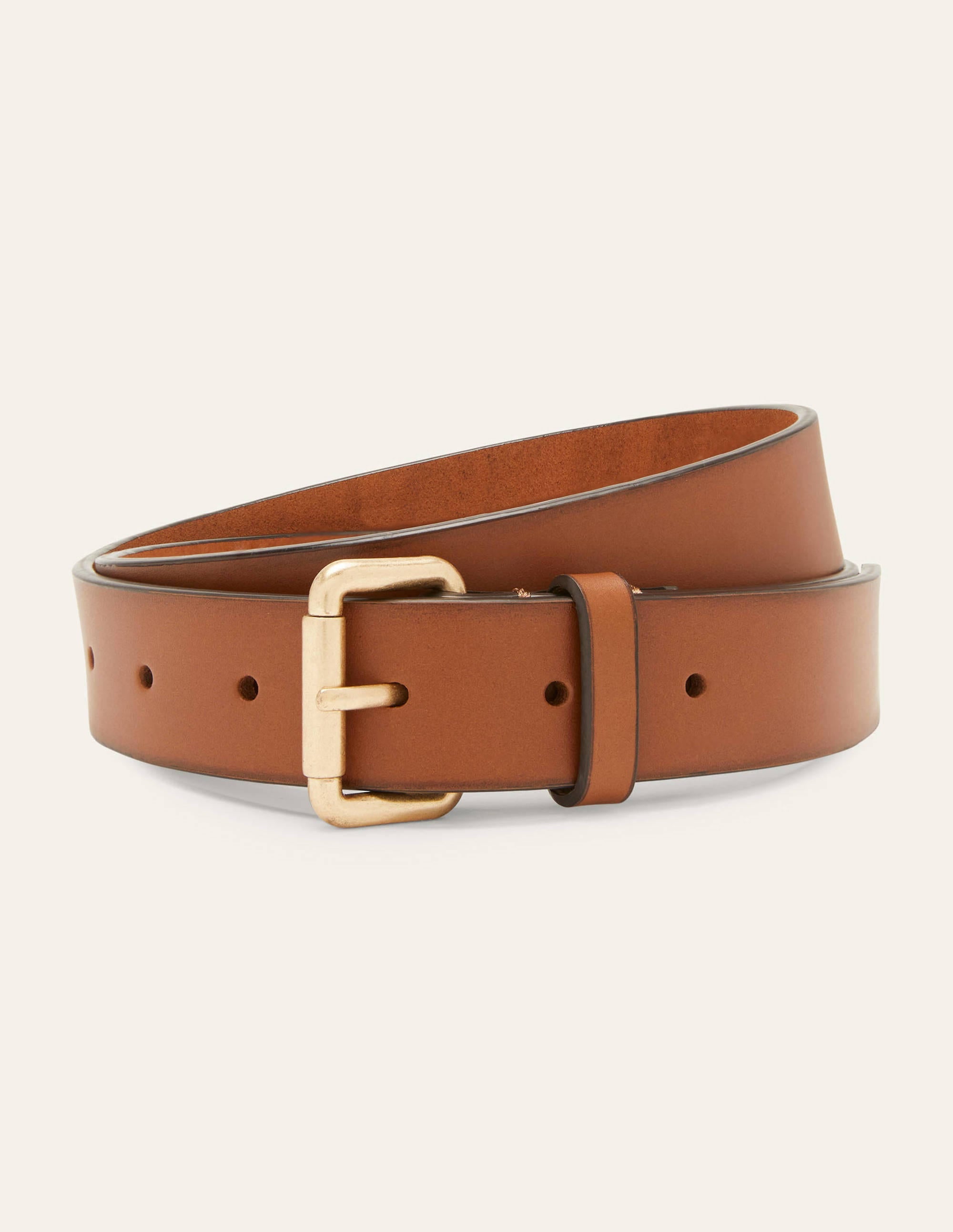 Classic Buckle Belt-Tan - Image 1