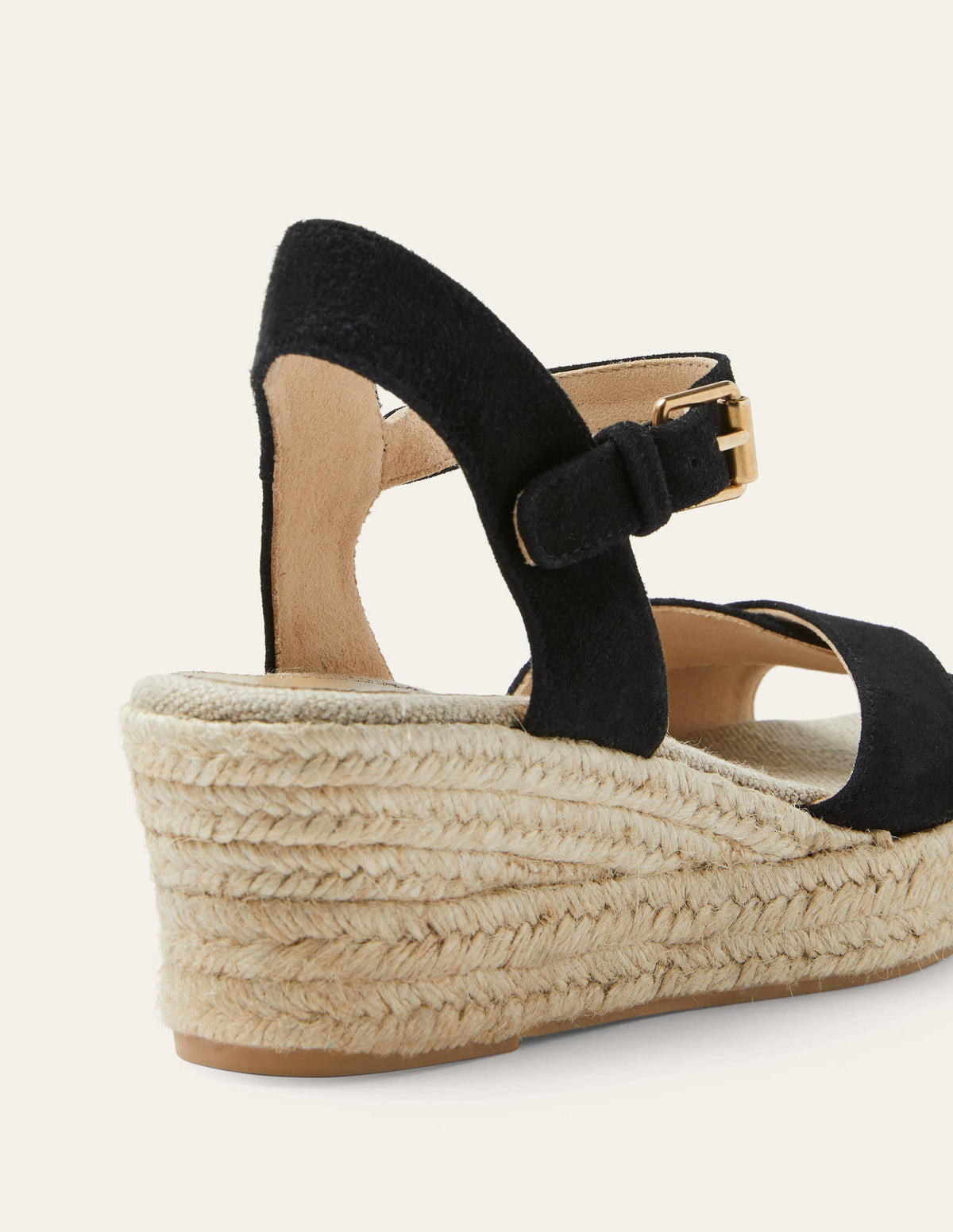 Jasmine Espadrille Wedges-Black - Image 3