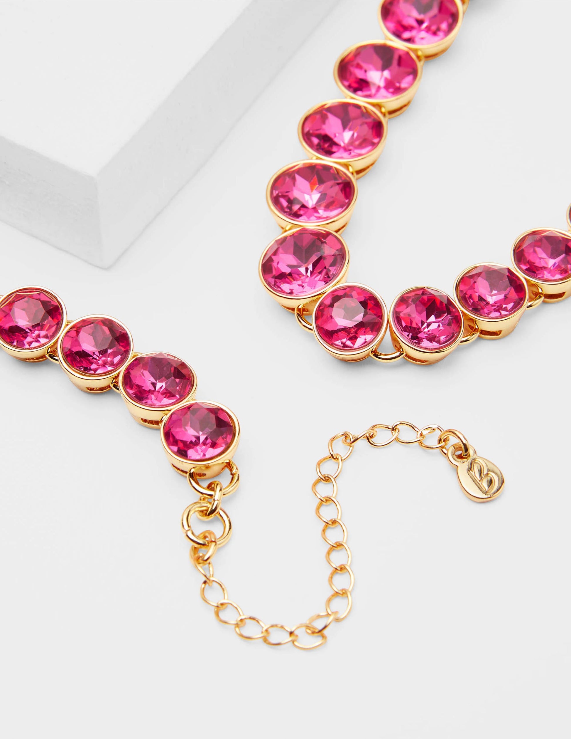 Jewelled Necklace-Formica Pink-2