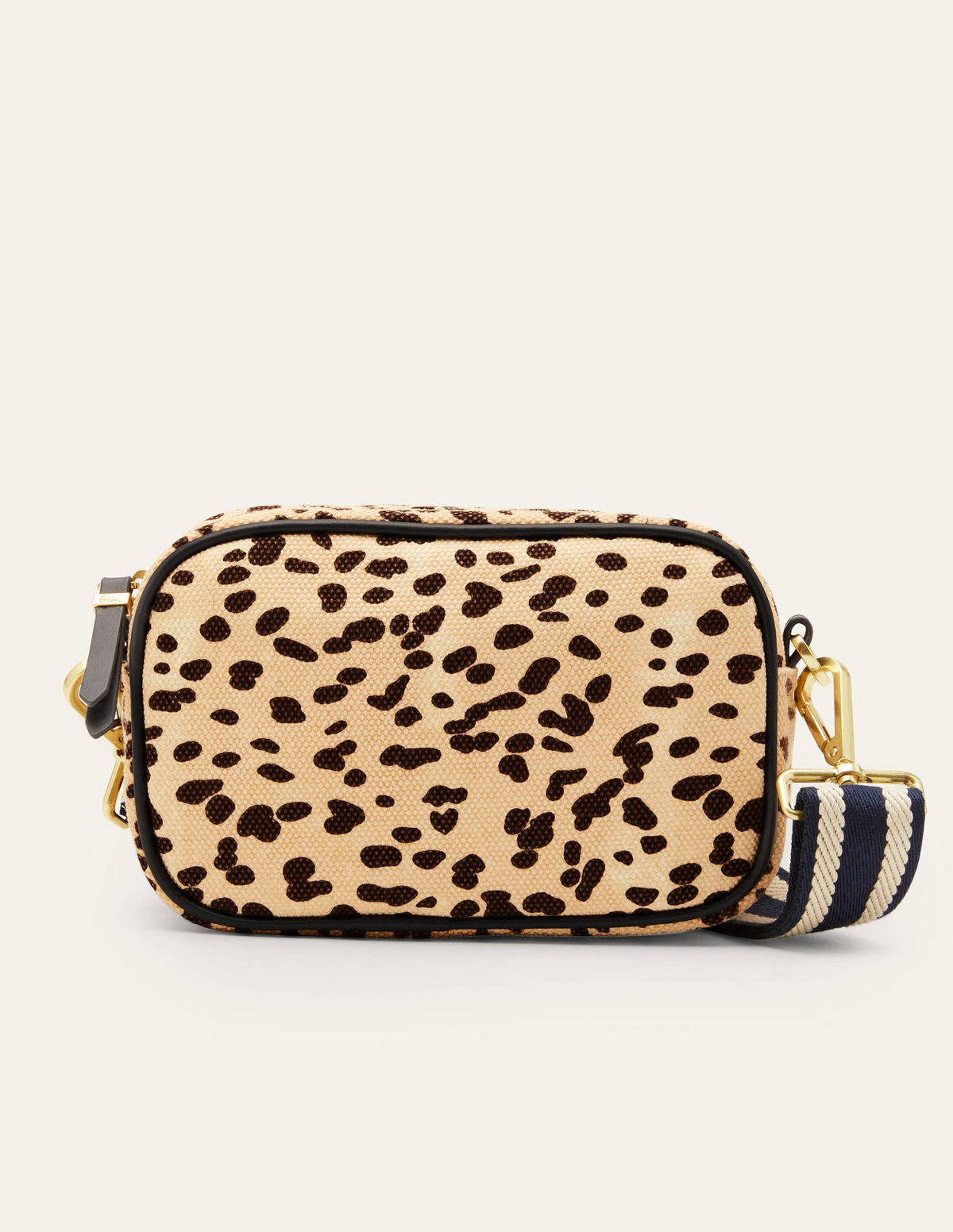 Canvas Crossbody Bag-Natural Leopard - Image 3