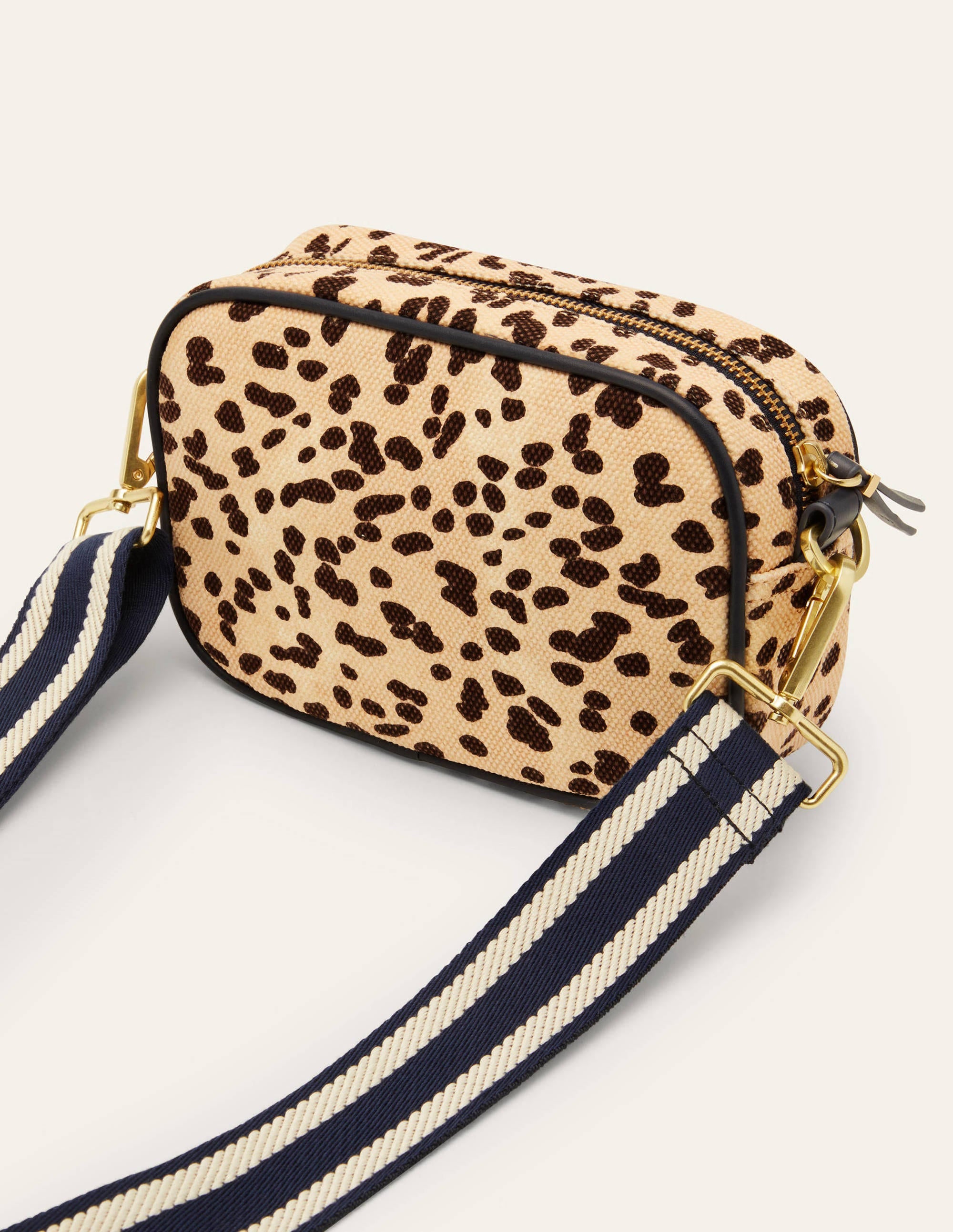 Canvas Crossbody Bag-Natural Leopard - Image 4