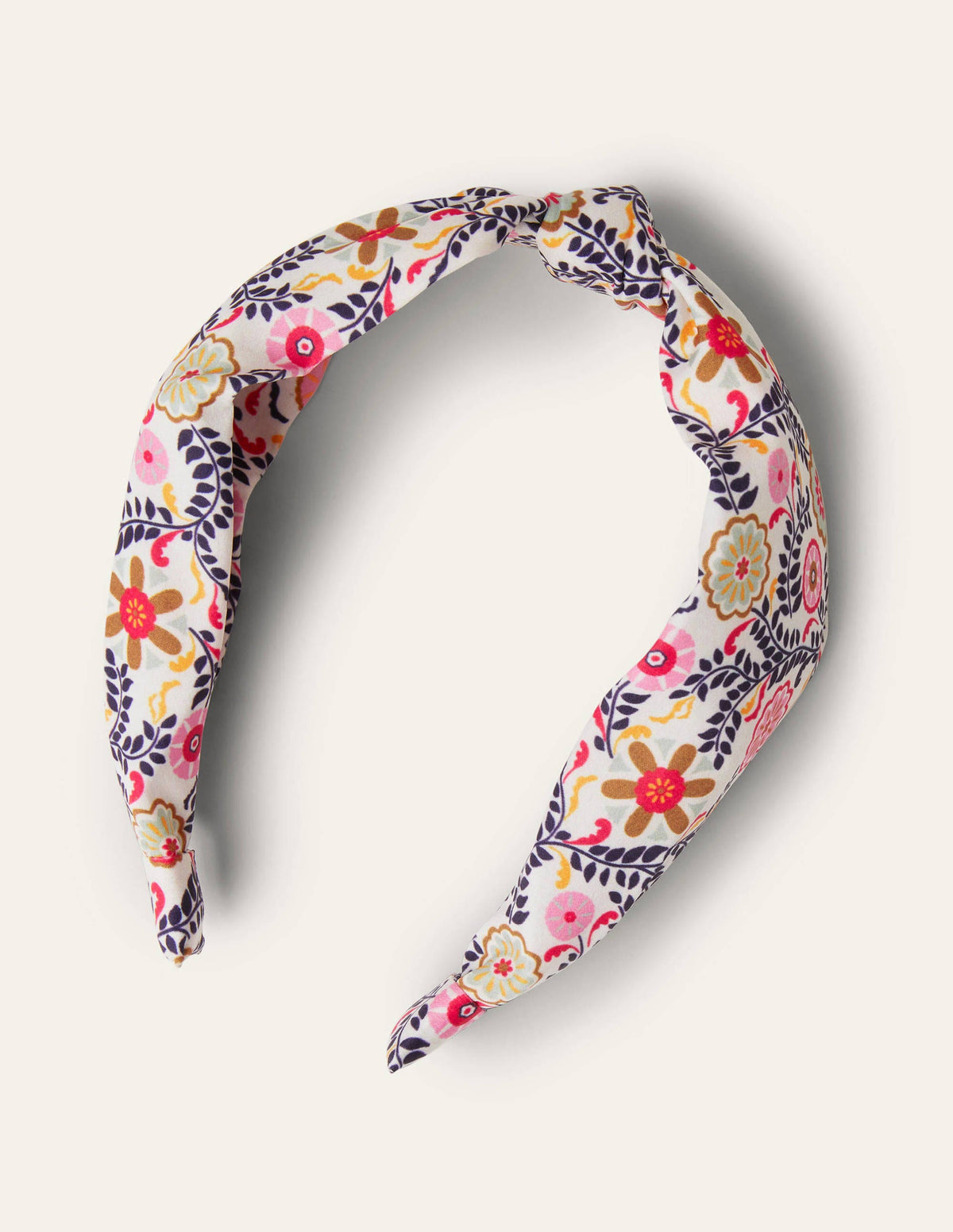 Knotted Headband-Ivory, Opulent Garden - Image 1