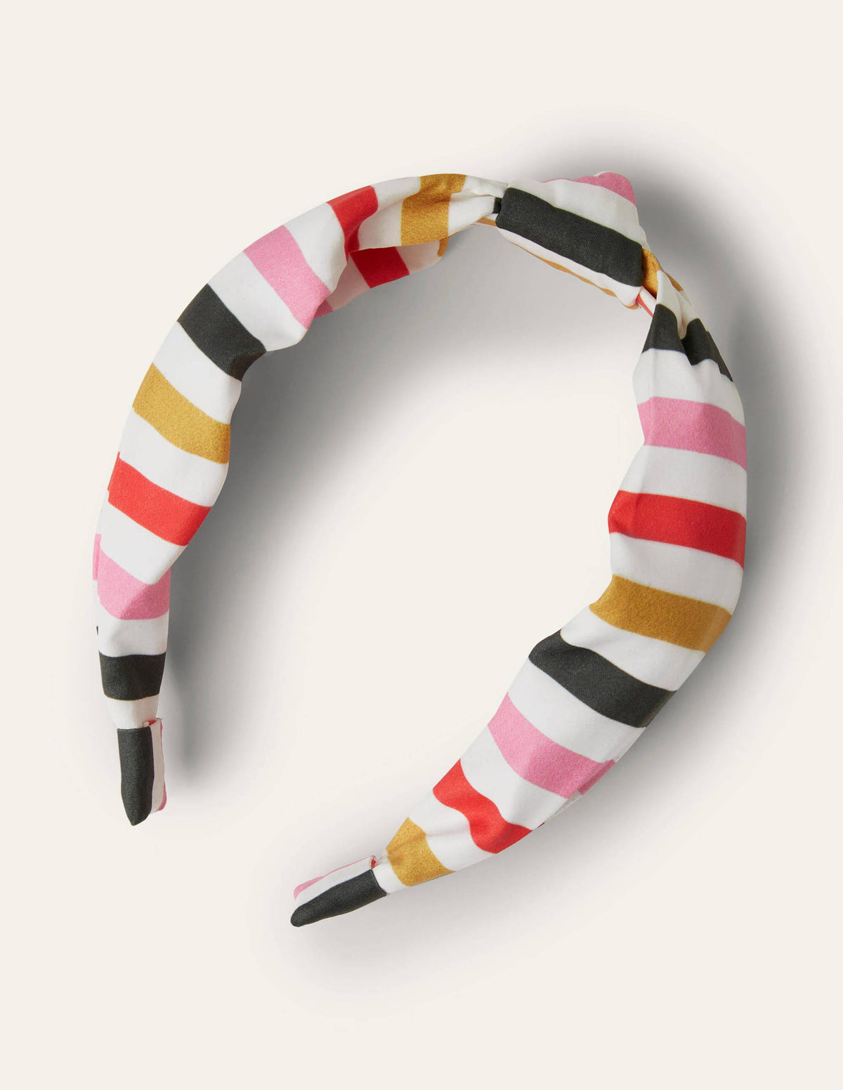 Knotted Headband-Formica Pink/Hot Coral Stripe-1