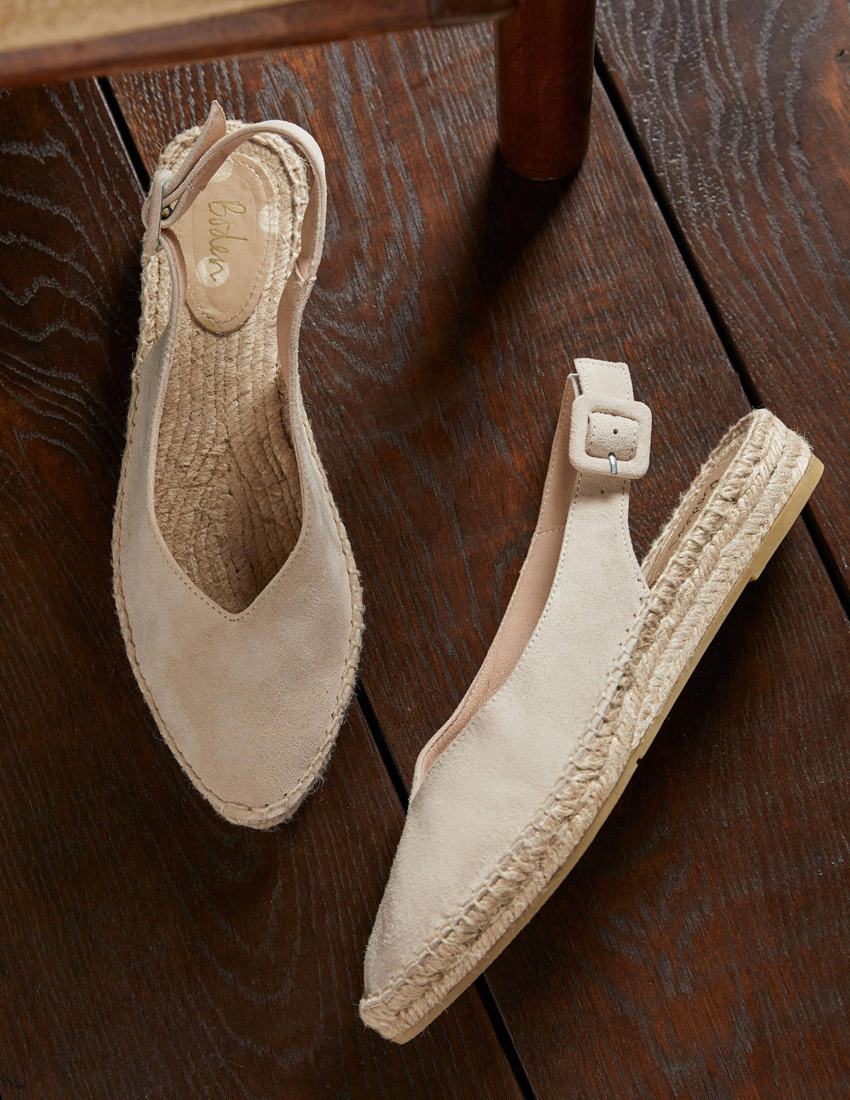 Slingback Espadrille Sandals-Oatmeal-1