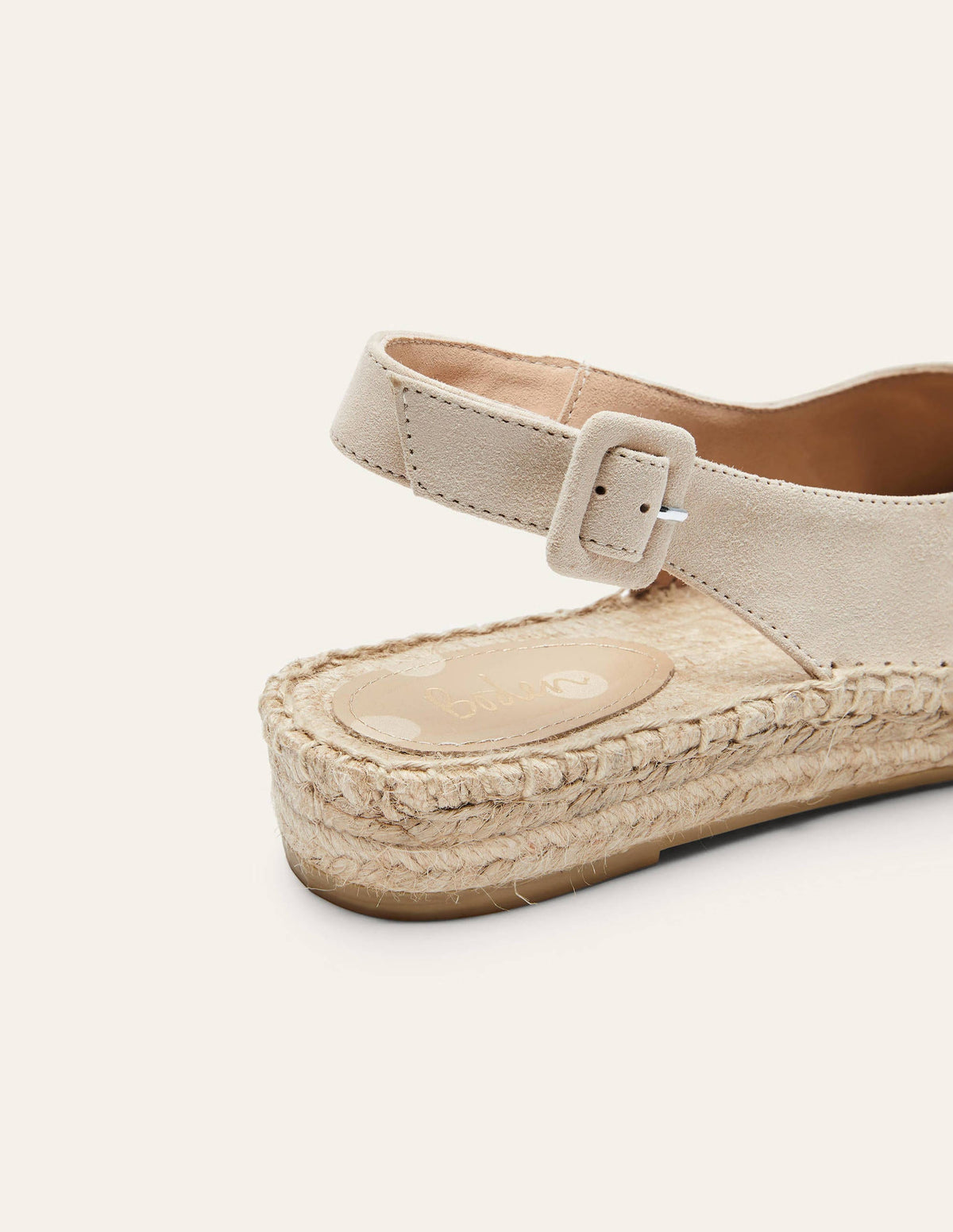Slingback Espadrille Sandals-Oatmeal - Image 4