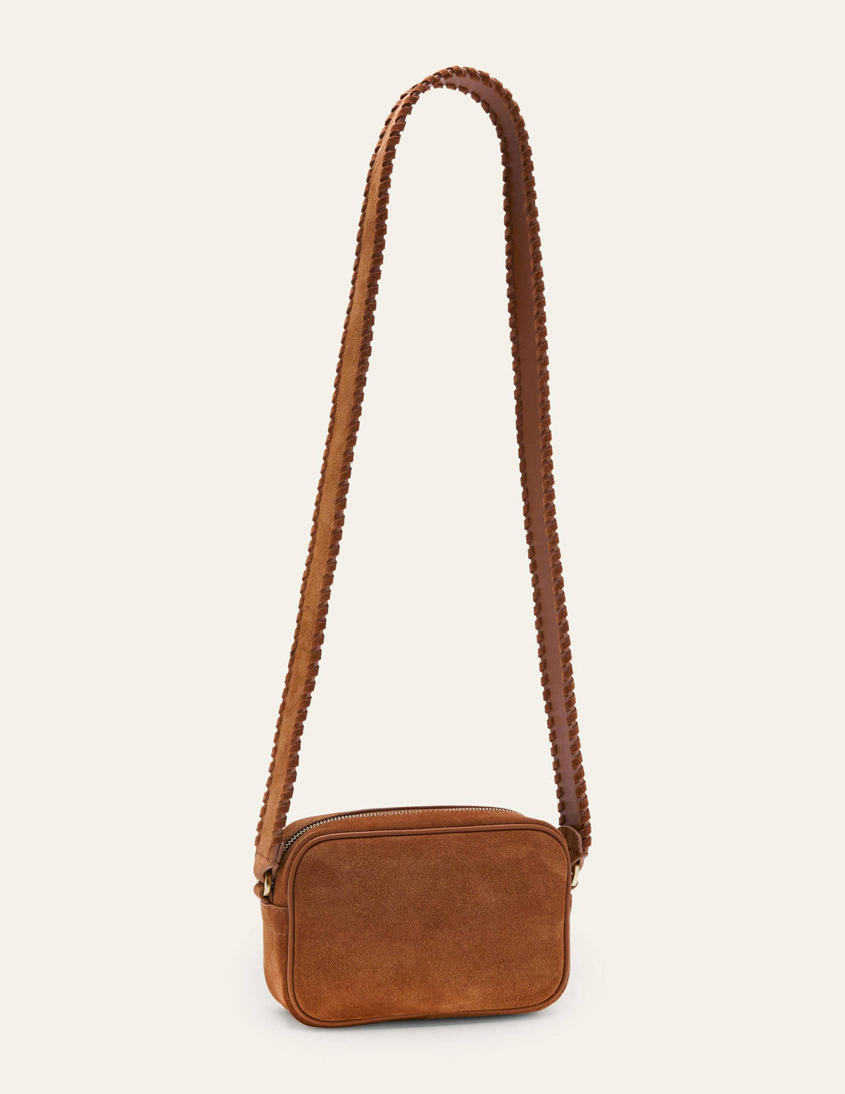 Stitch Detail Crossbody Bag-Tan-3