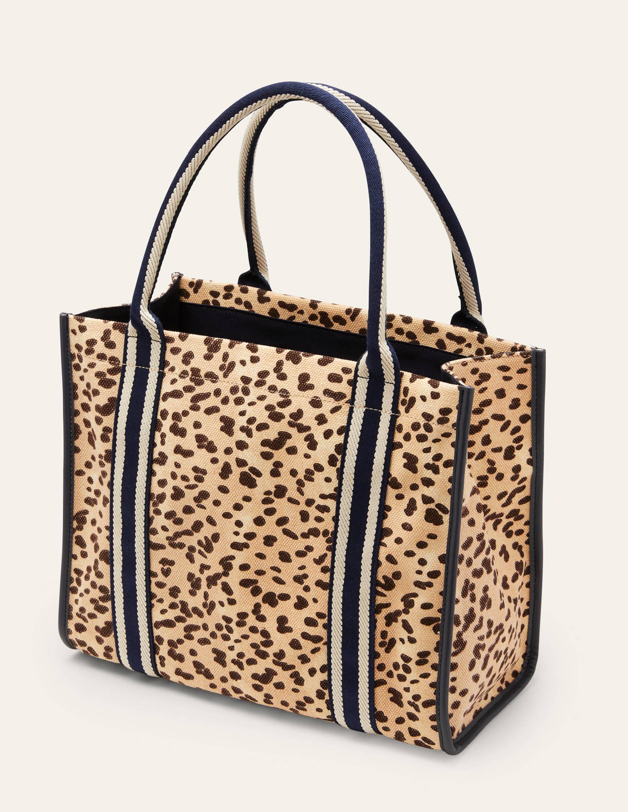 Tilda Canvas Tote Bag-Natural Leopard - Image 3