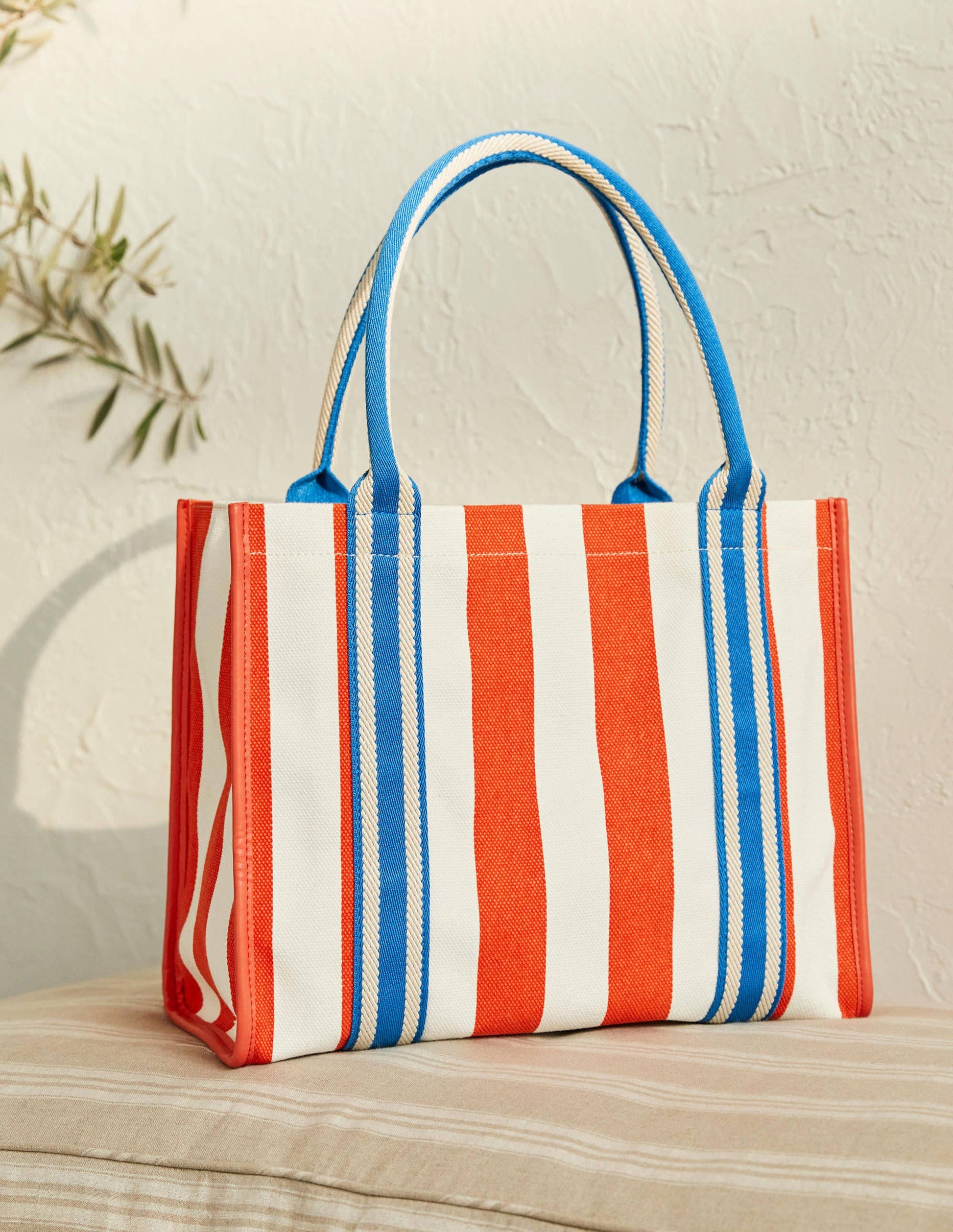 Tilda Canvas Tote Bag-Firecracker/Coastal Blue-1