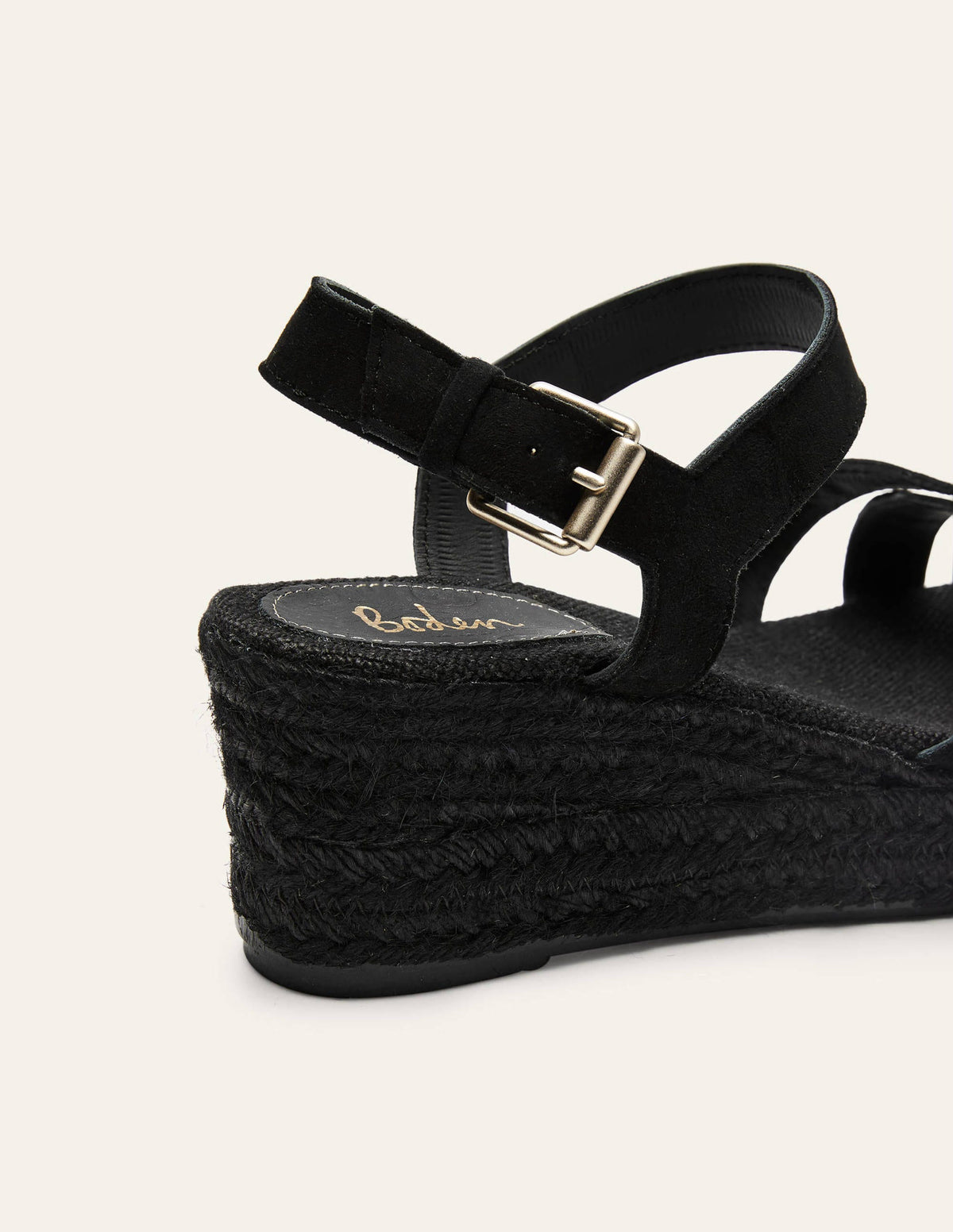 Geometric Espadrille Wedges-Black-3