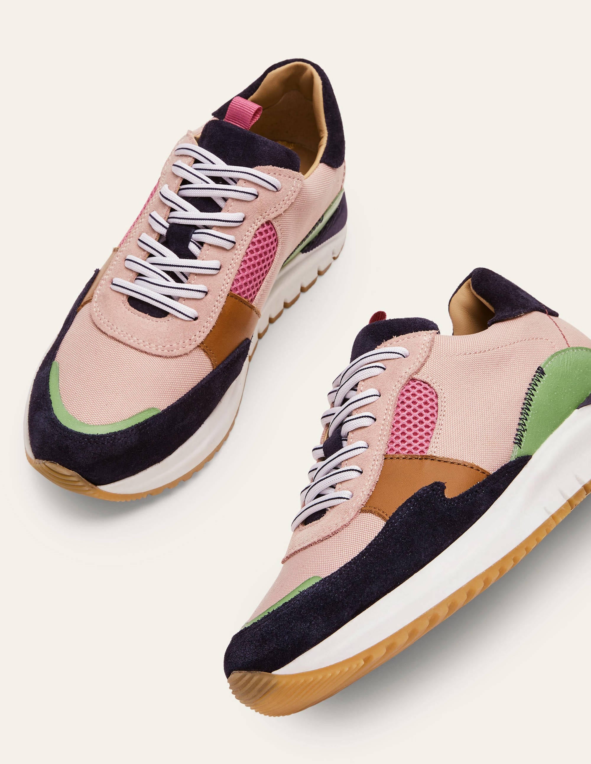 Colourblock Trainers-Milkshake - Image 3
