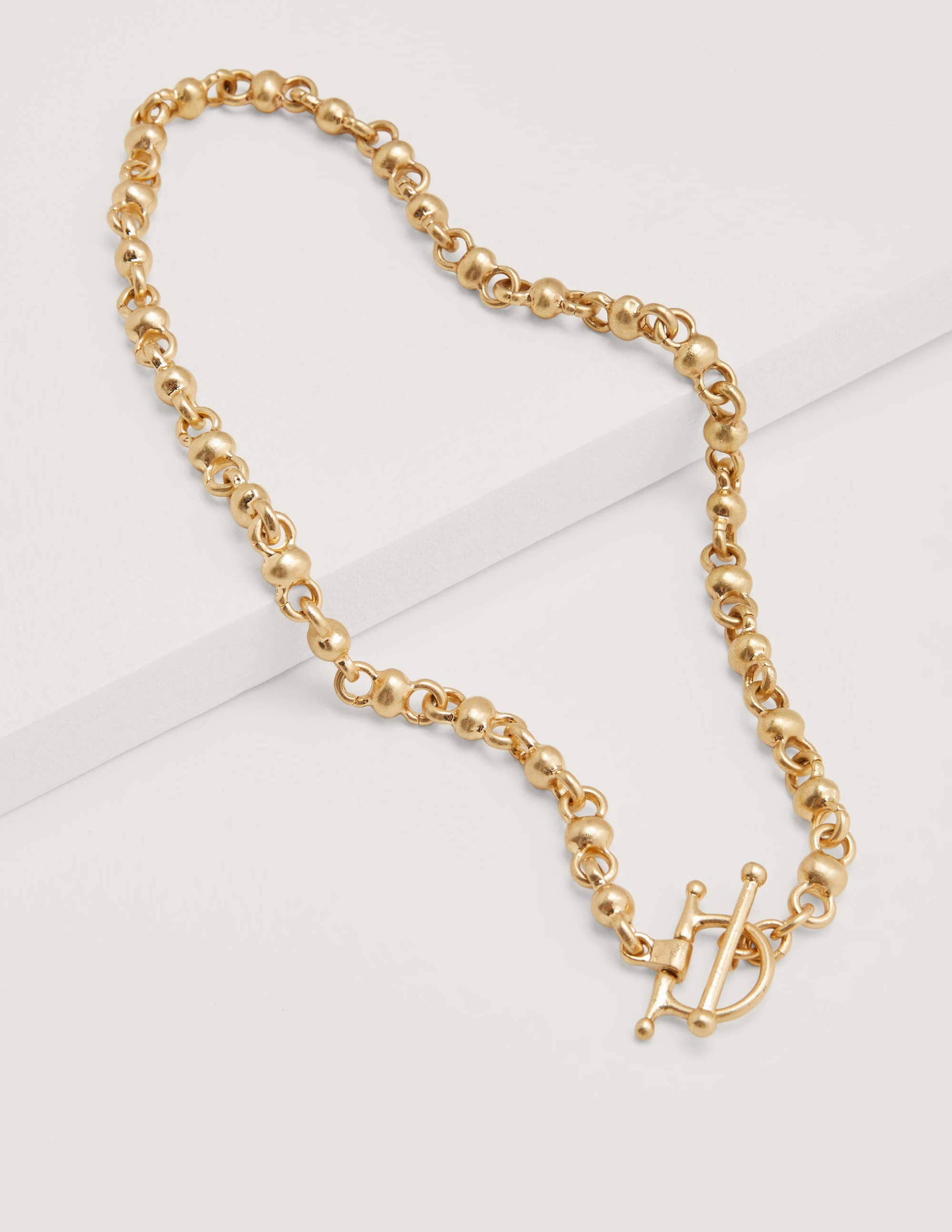 Snaffle Chain Necklace-Gold Metallic - Image 1