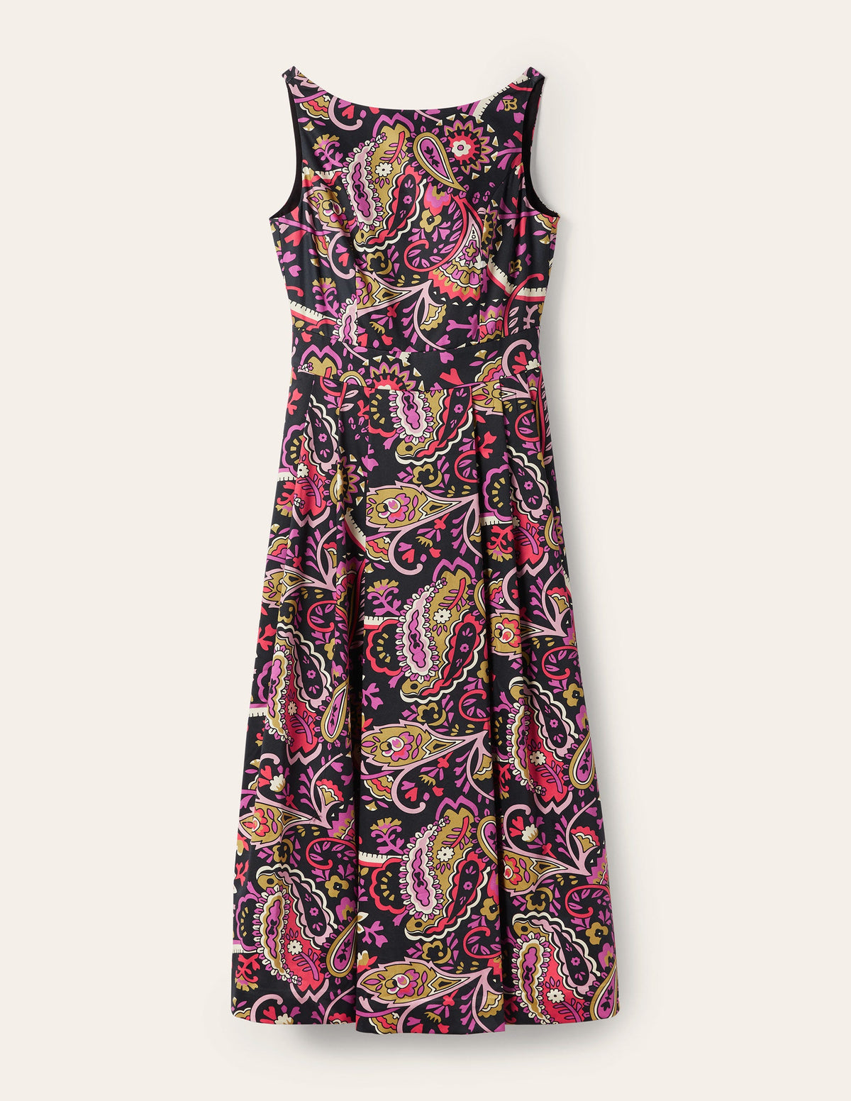 Scoop Back Fit and Flare Dress-Black,  Fantastical-5