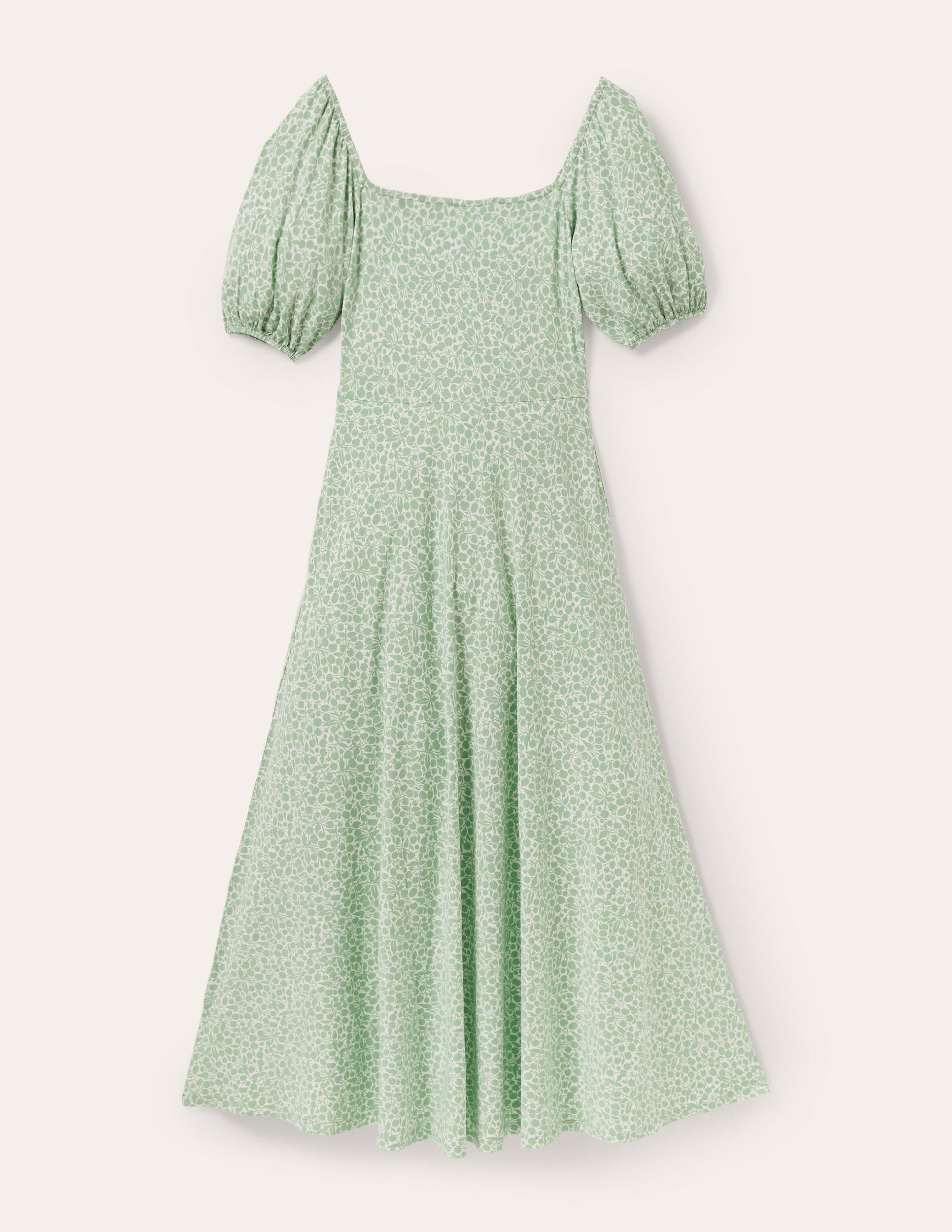 Square Neck Jersey Maxi Dress-Zephyr Green, Flora Sprig-5
