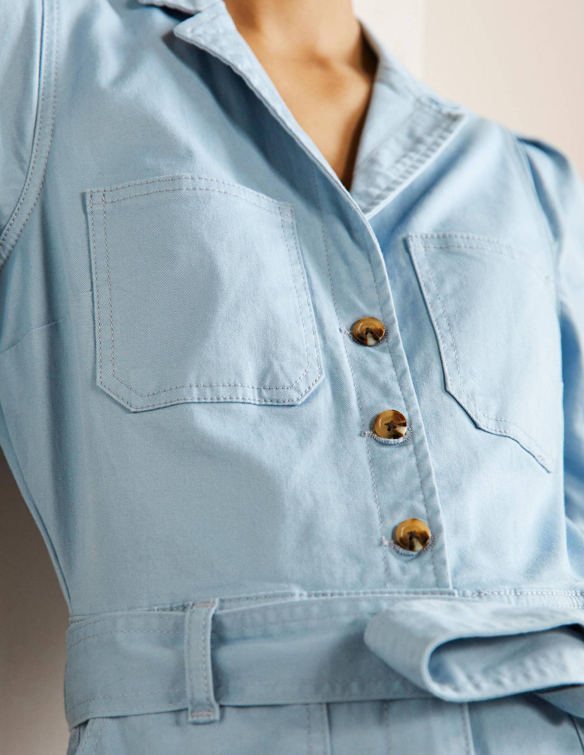 Puff Sleeve Jumpsuit-Breeze-2
