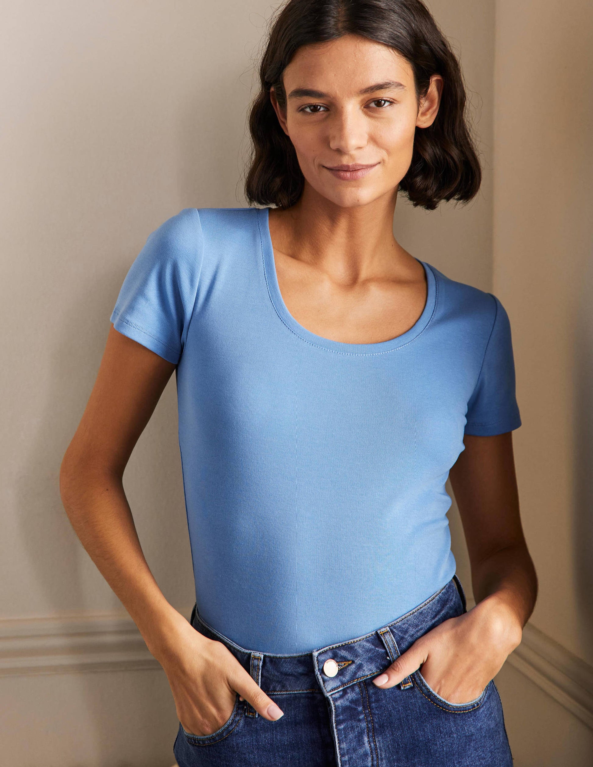 Essential Short Sleeve T-Shirt-Grape Hyacinth-1