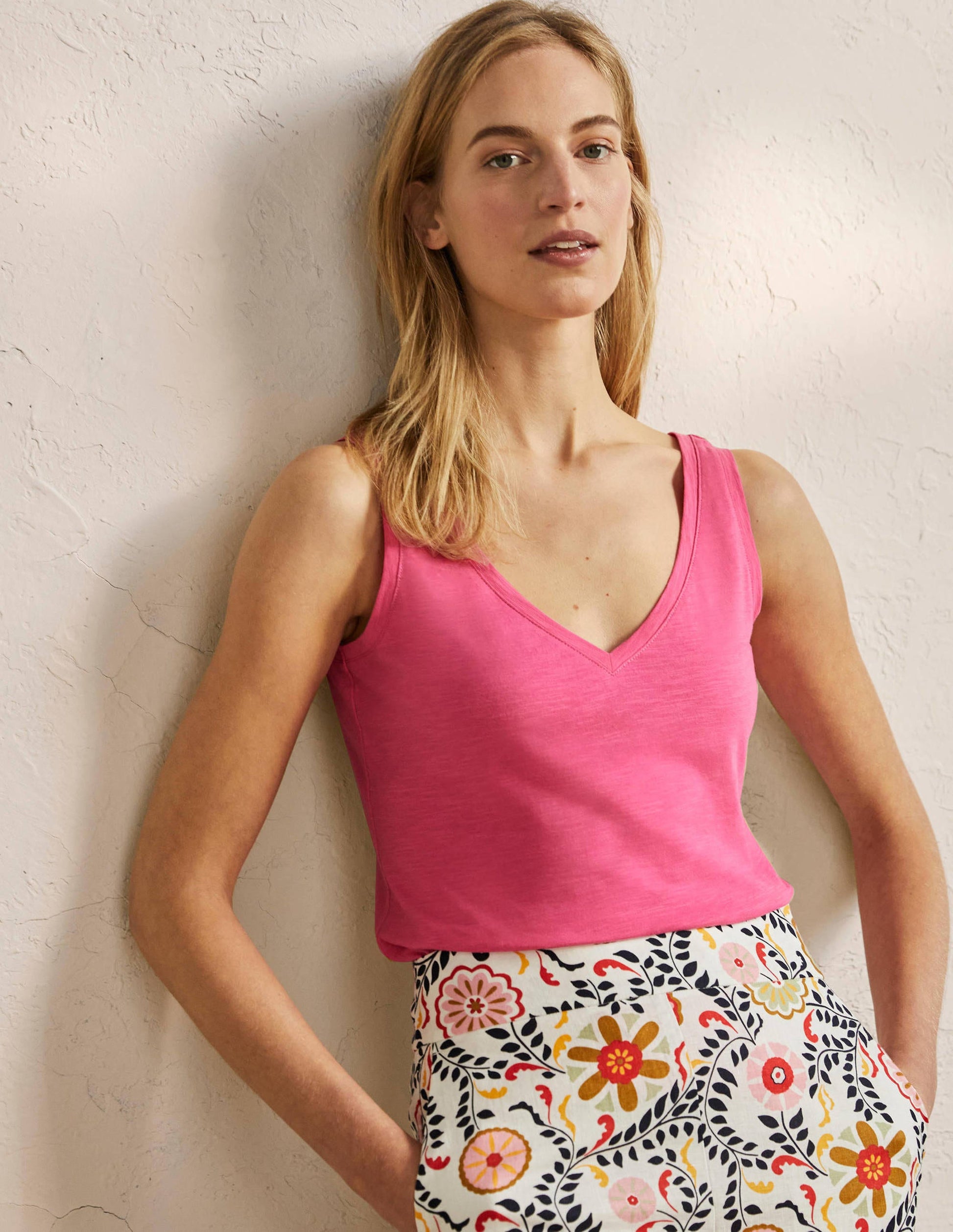 Cotton Vest-Festival Pink-1