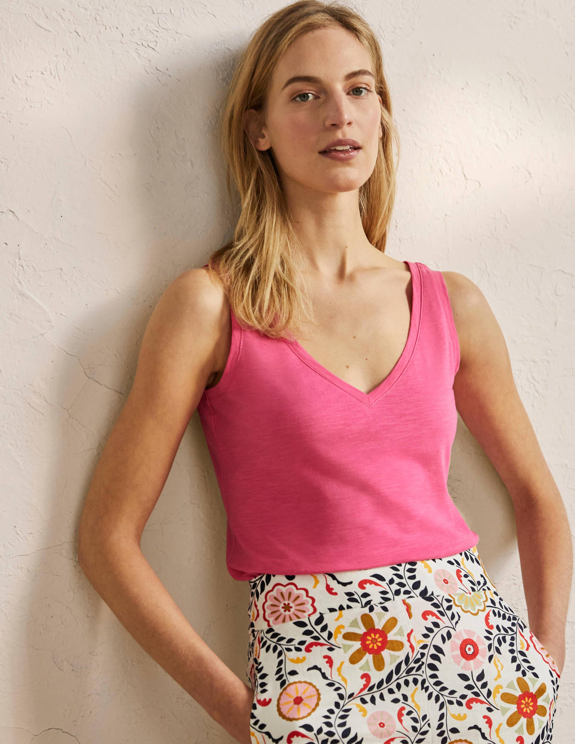 Cotton Vest-Festival Pink - Image 1