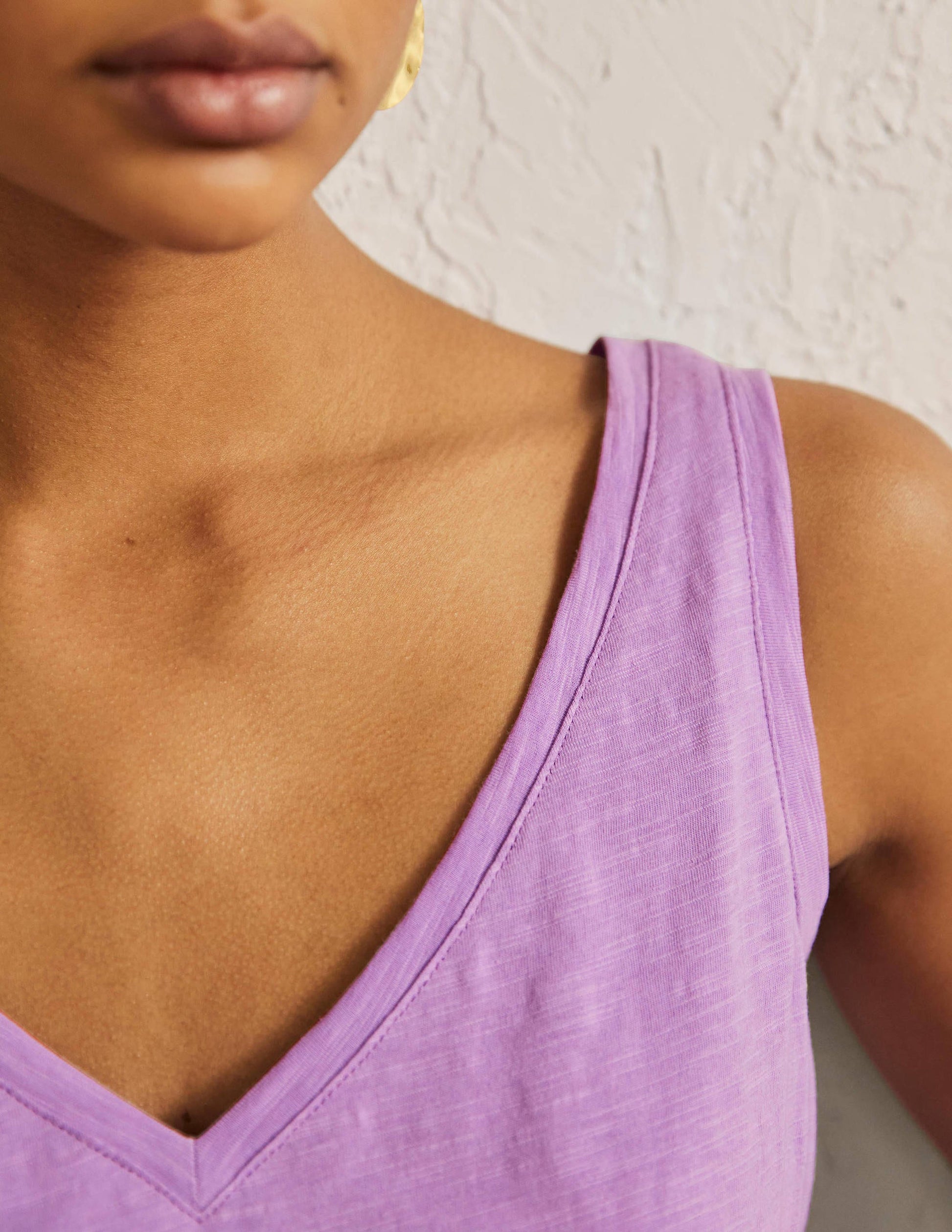 Cotton Vest-African Violet-2