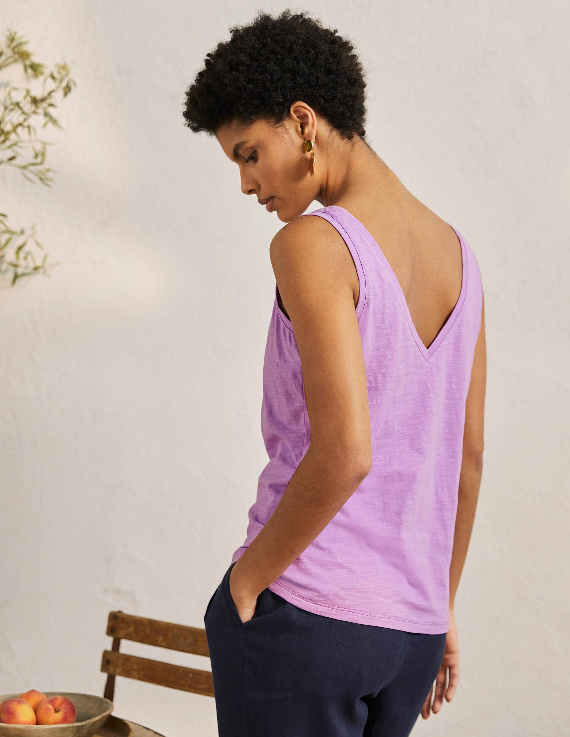 Cotton Vest-African Violet - Image 3