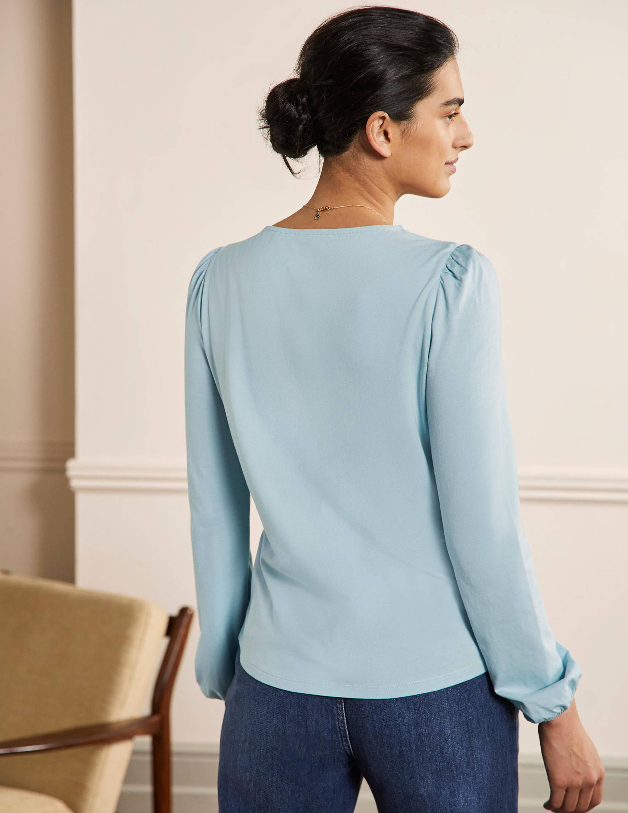 Supersoft Long Sleeve Top-Dawn Sky - Image 3
