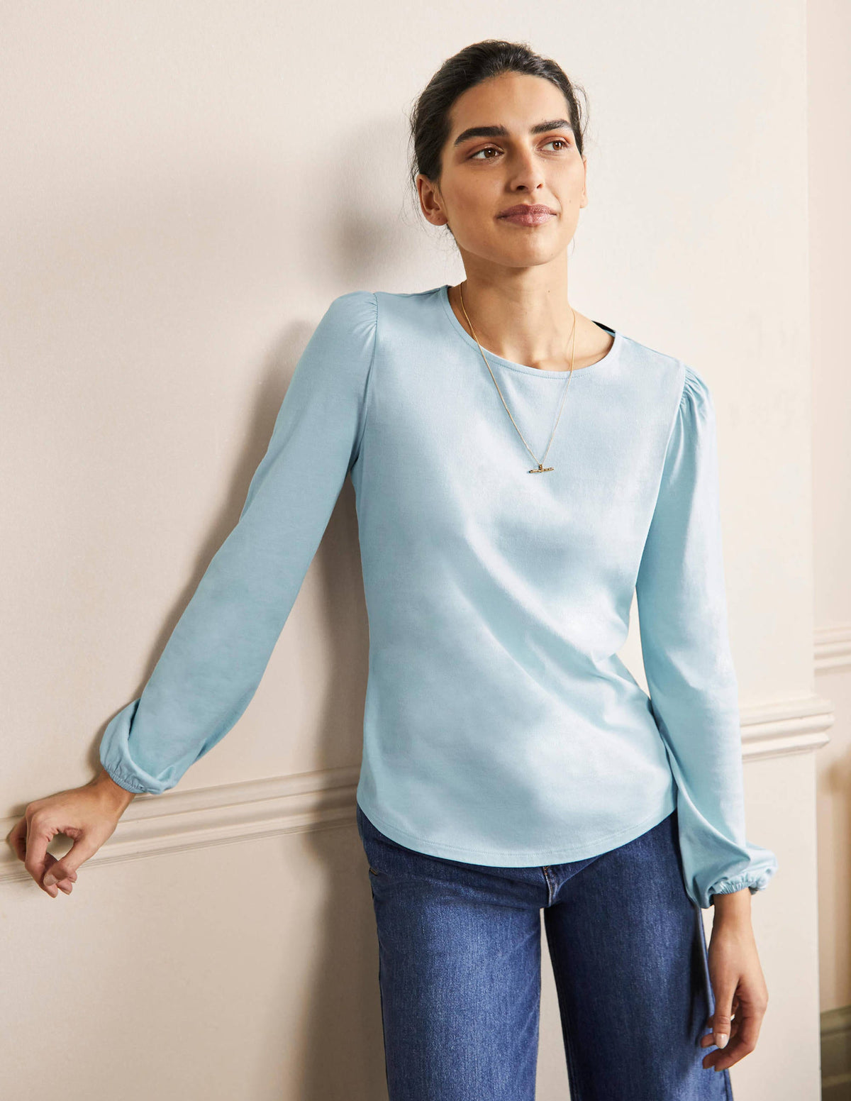 Supersoft Long Sleeve Top-Dawn Sky - Image 4