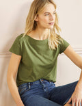 Supersoft Boat Neck T-Shirt-Pea