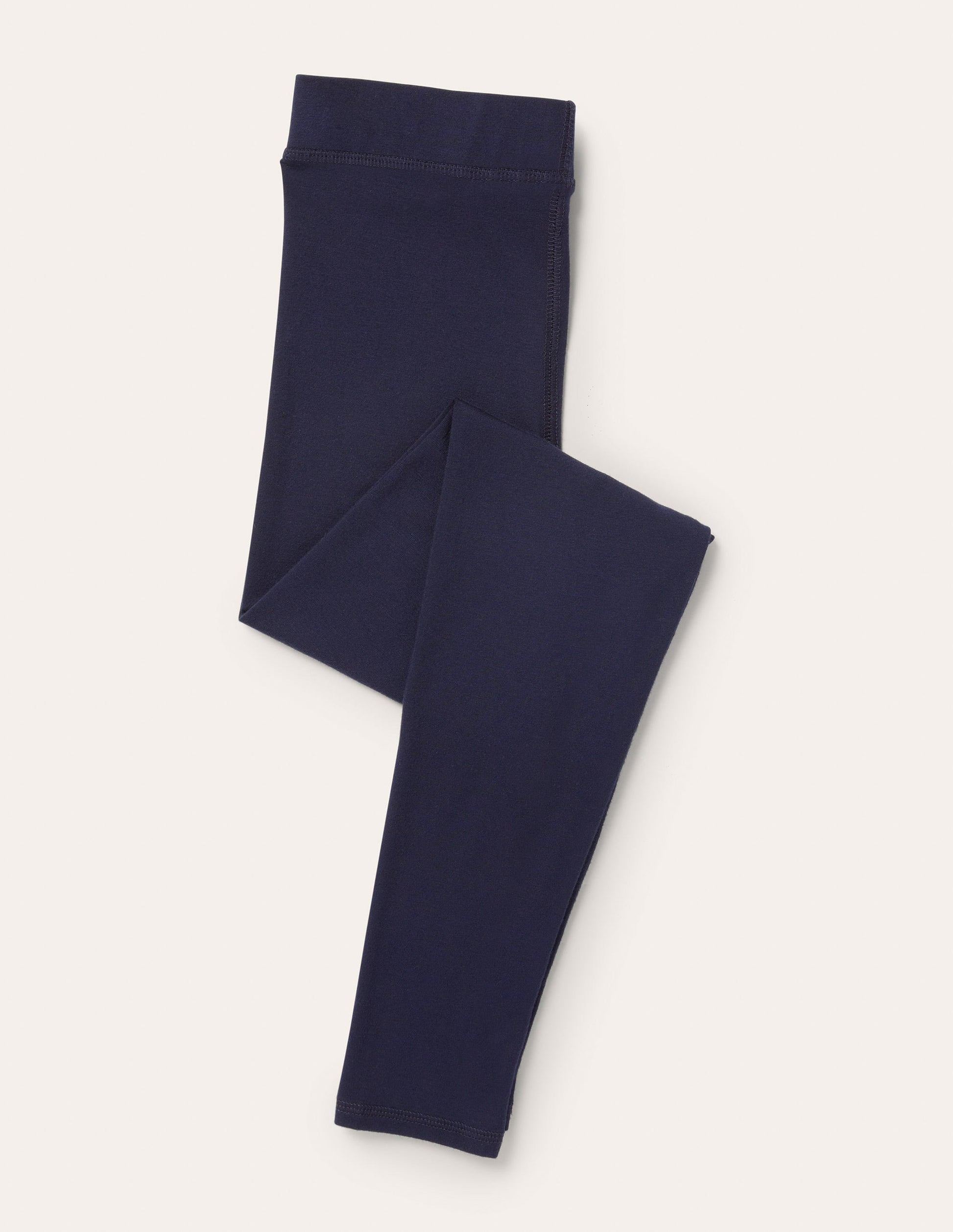 High Rise Navy Jersey Leggings-Navy-10