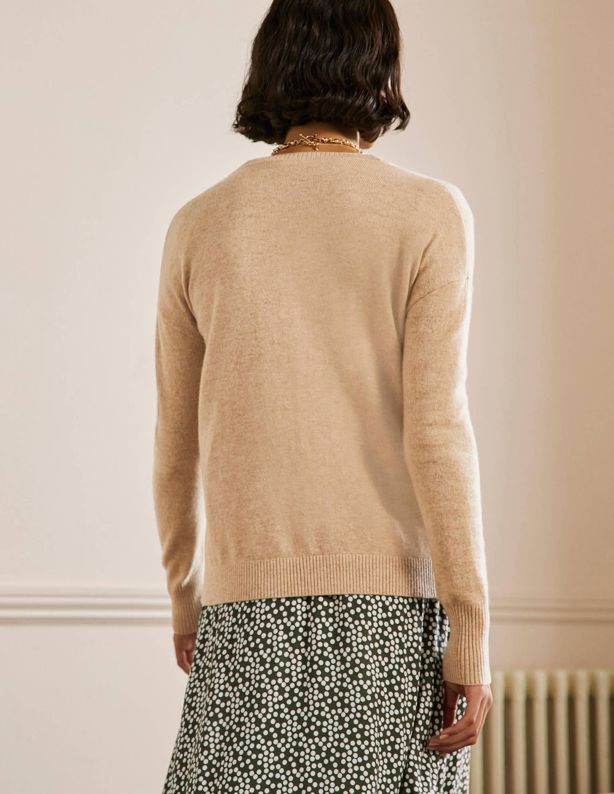 Cashmere Cardigan-Chinchilla Melange - Image 3