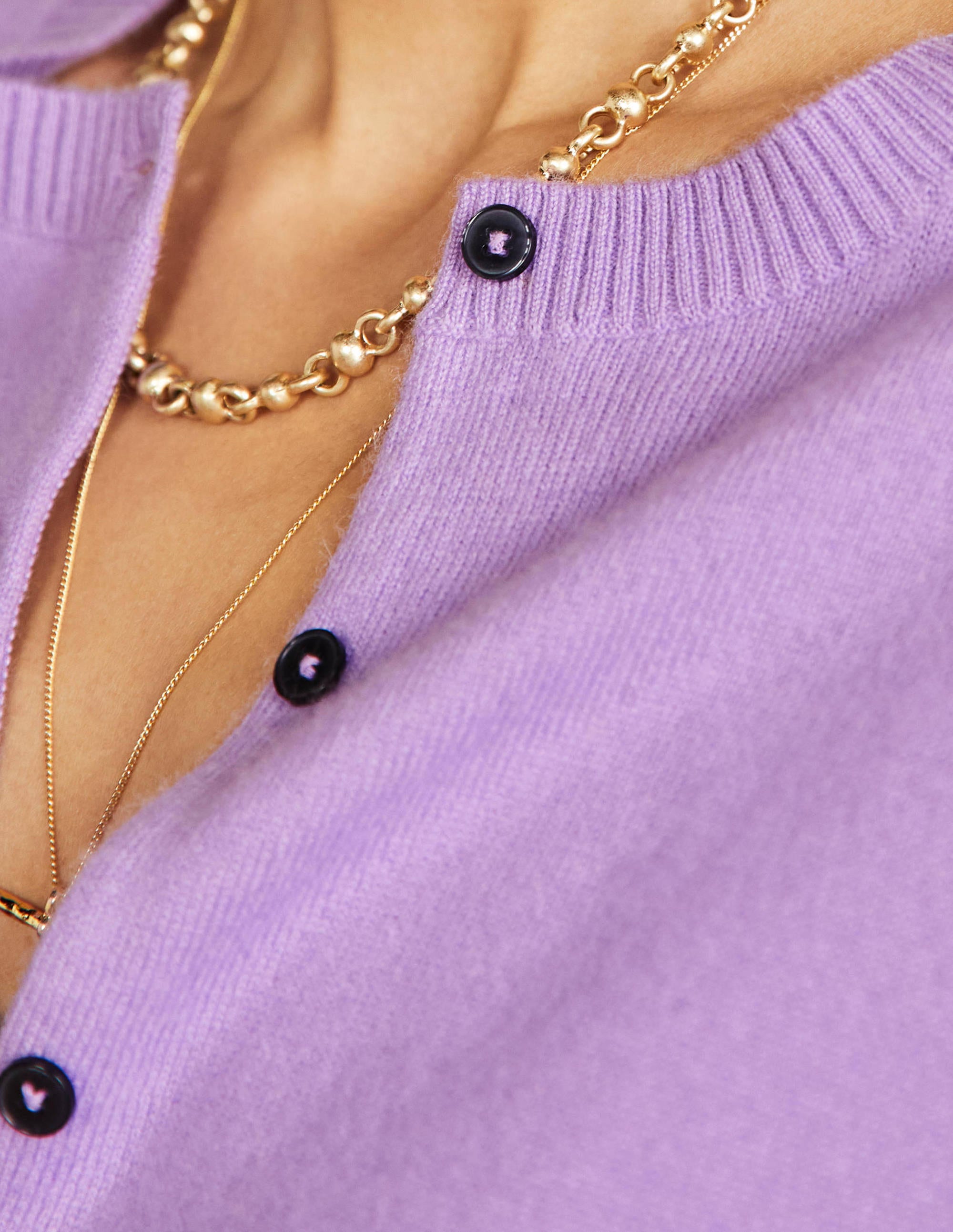 Cashmere Cardigan-African Violet - Image 2