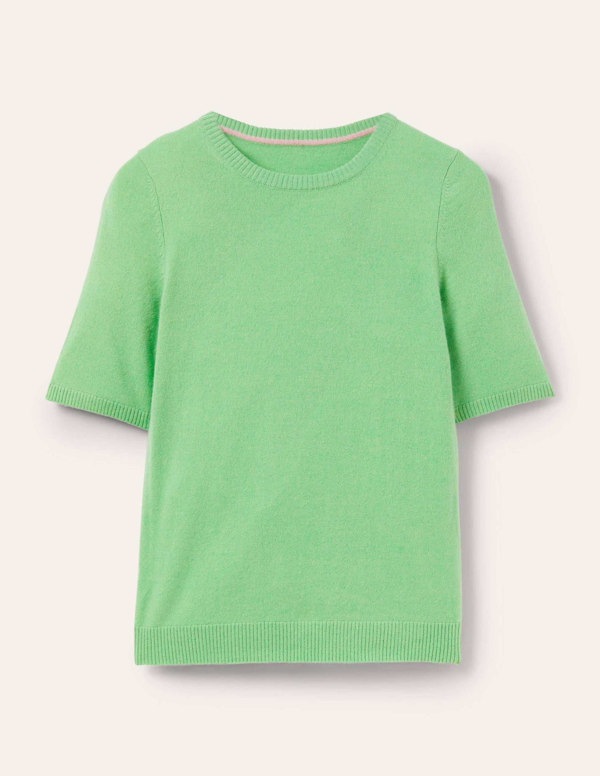 Cashmere Knitted Top-Zephyr Green-5