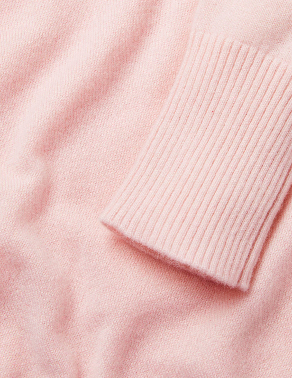Cashmere Crew Neck Jumper-Pink Blush - Image 5