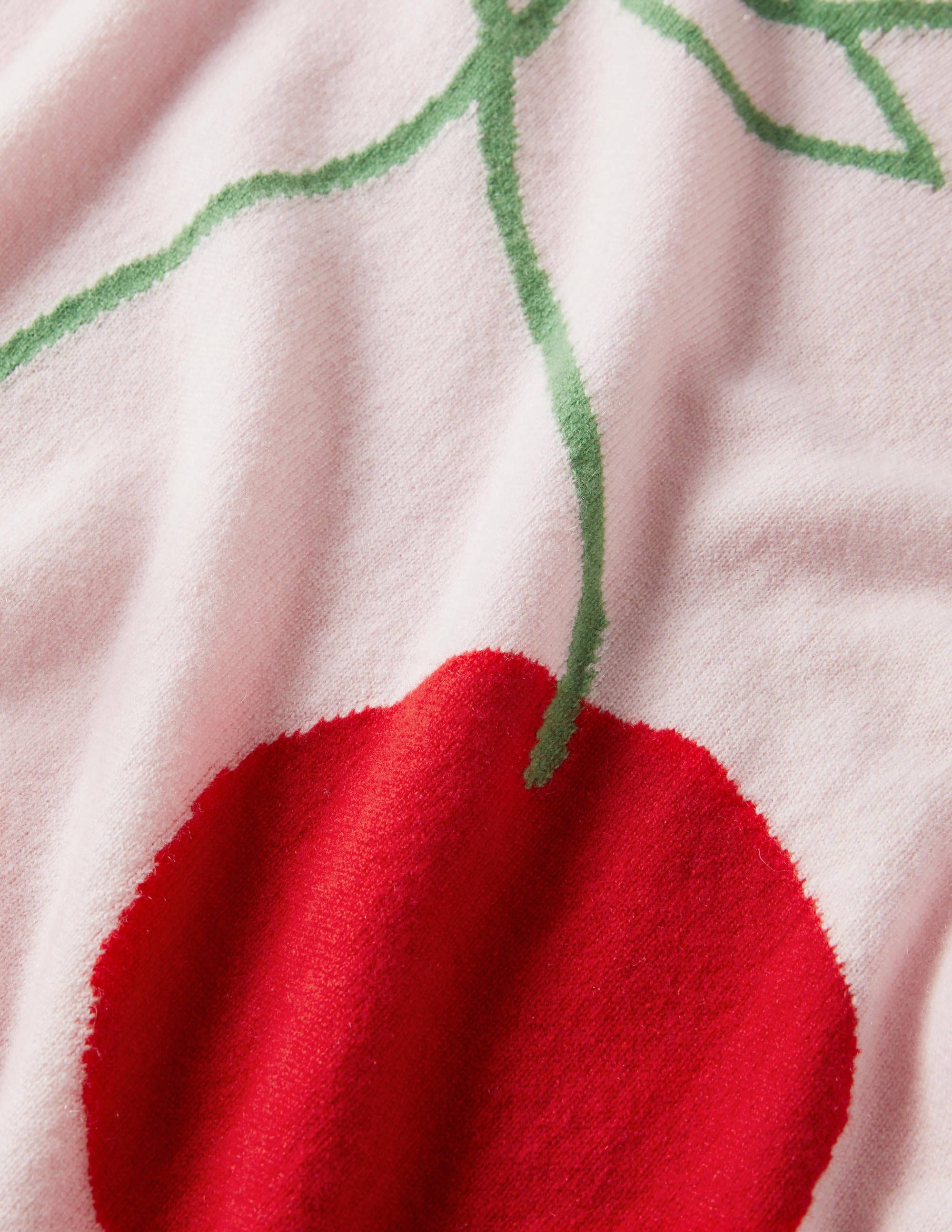 Margot Cashmere Jumper-Milkshake, Cherry - Image 5