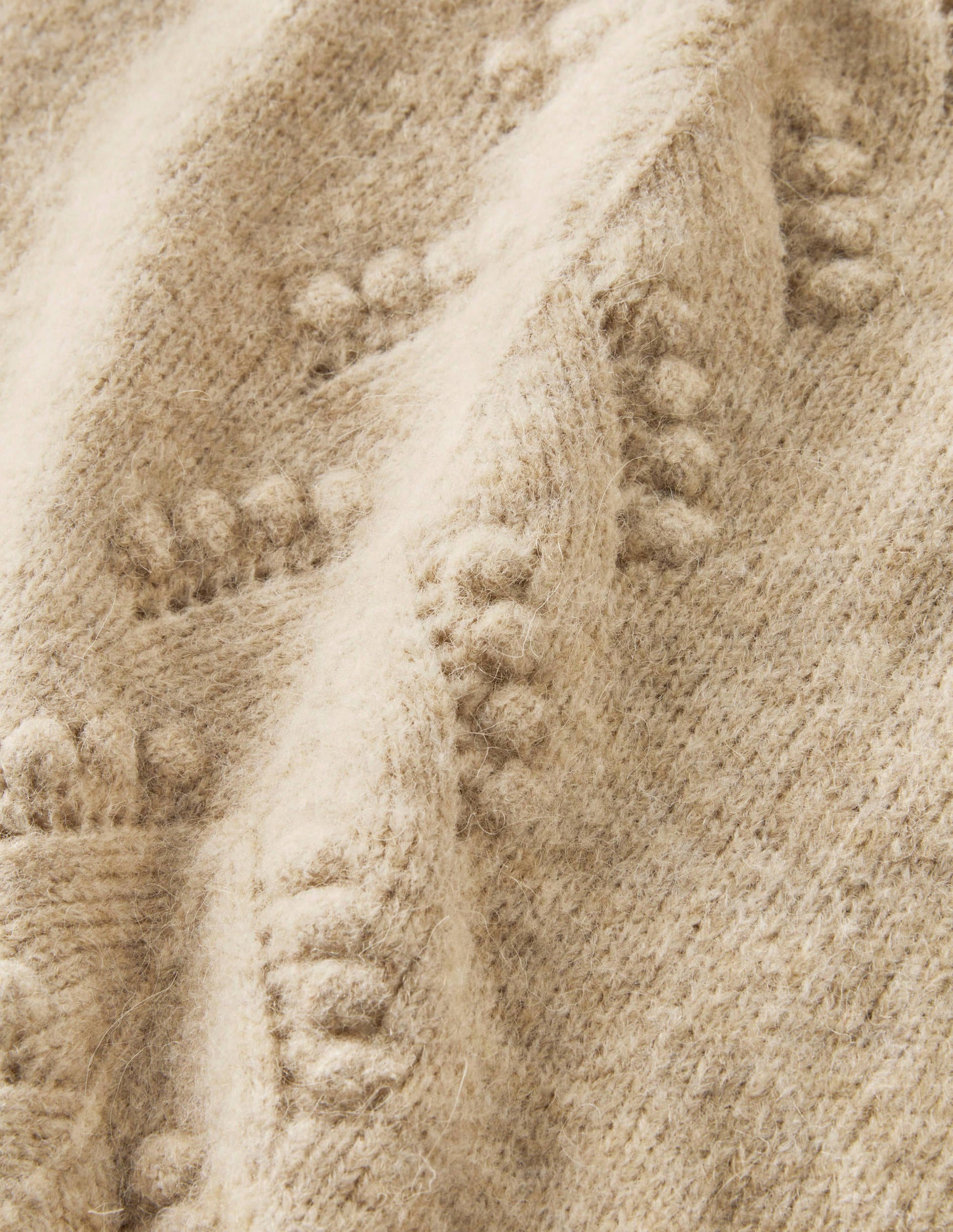 Fluffy Knitted T-shirt-Chinchilla Melange-5