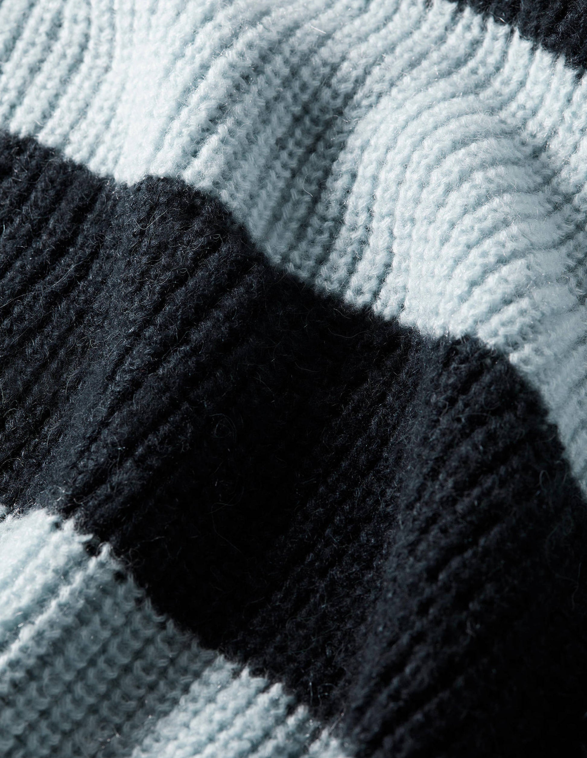 Blouson Cuff Fluffy Jumper-Blue Multistripe-6