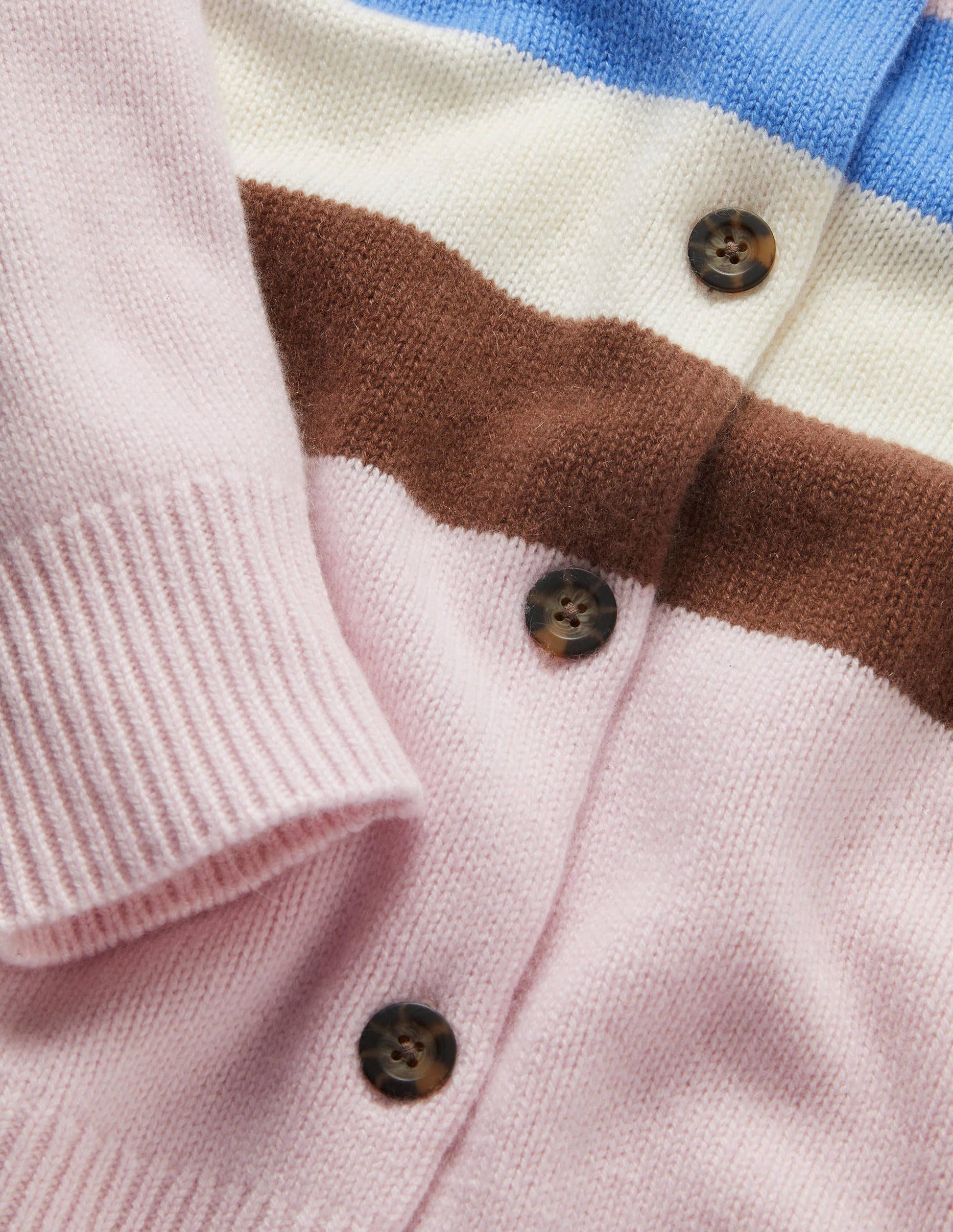 Chunky Cashmere Cardigan-Milkshake, Hyacinth Stripe-6
