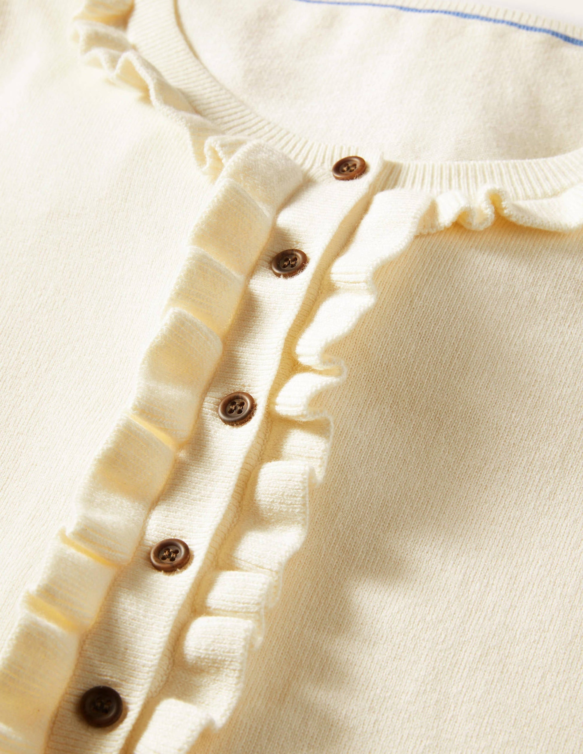 Frill Detail Henley Jumper-Ivory-7