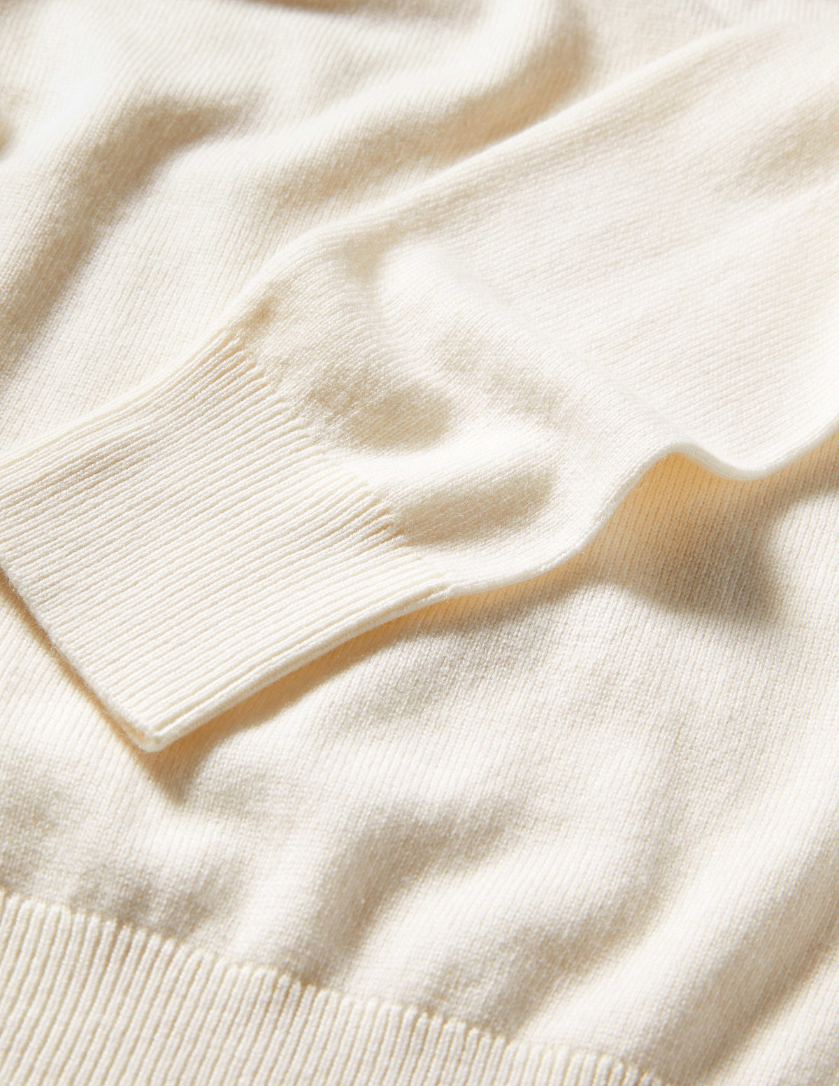 Square Neck Puff Sleeve Jumper-Ivory - Image 6