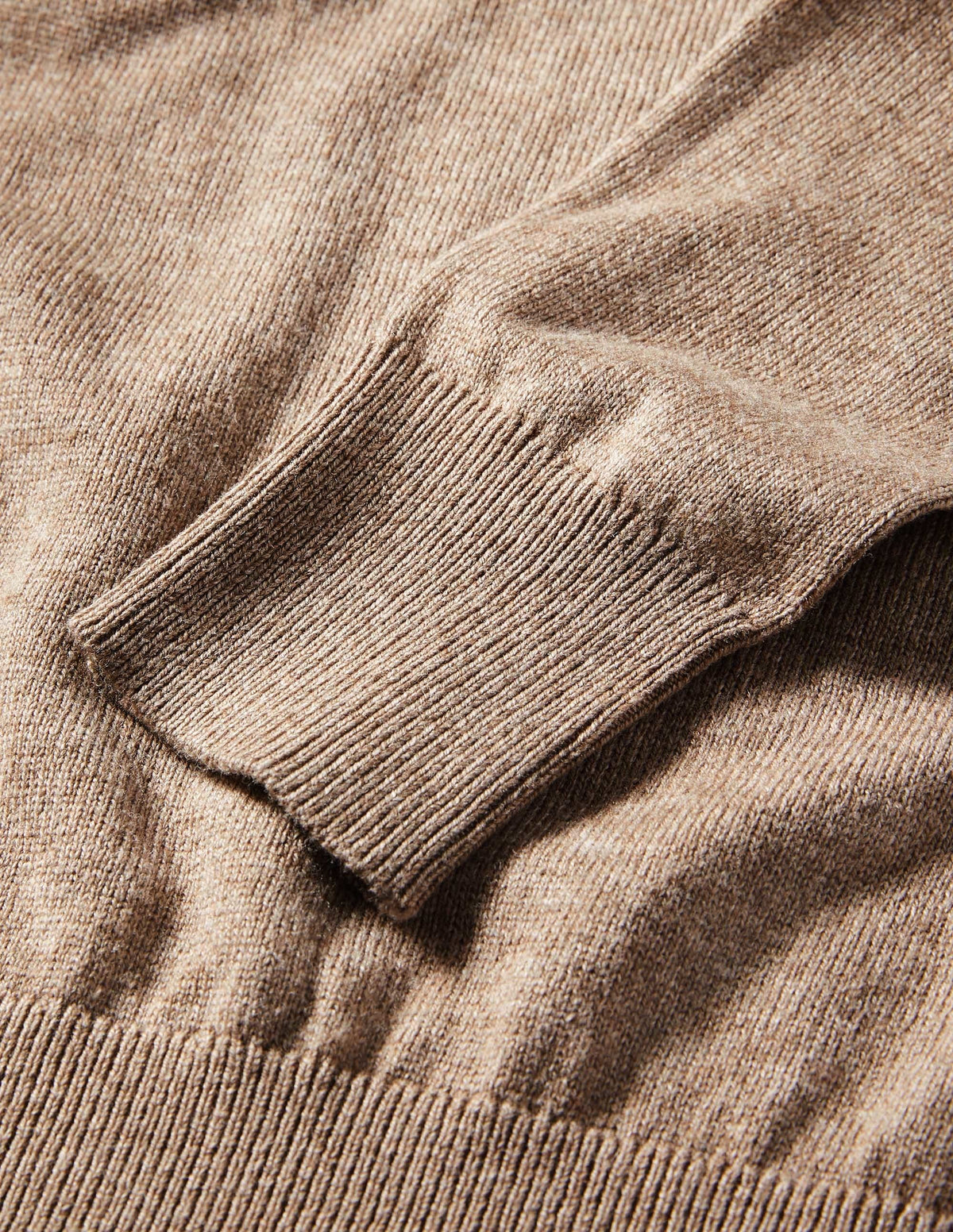 Square Neck Puff Sleeve Jumper-Dark Mink Melange-6