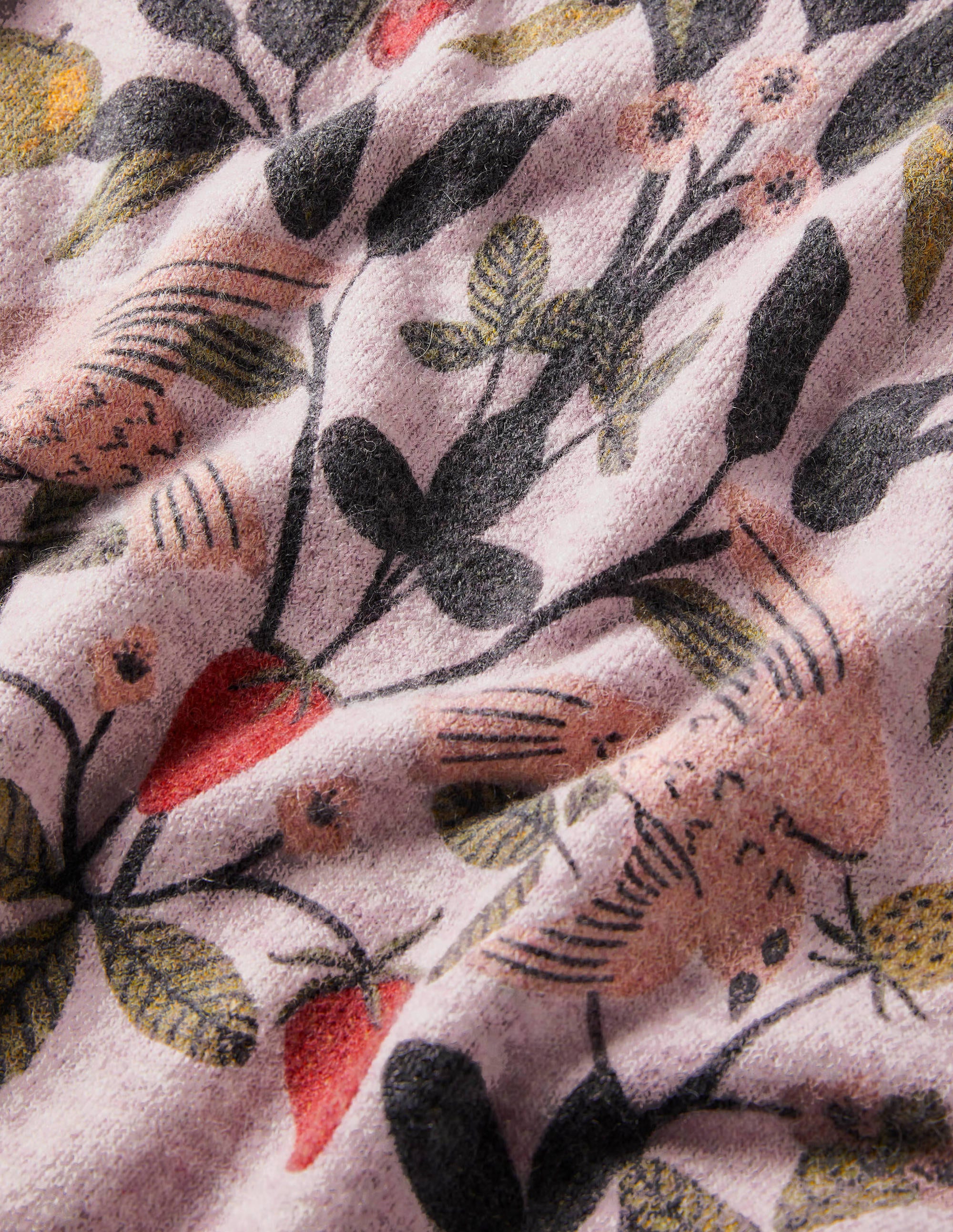 Printed Fluffy Jumper-Fair Orchid,  Bird Paradise - Image 5