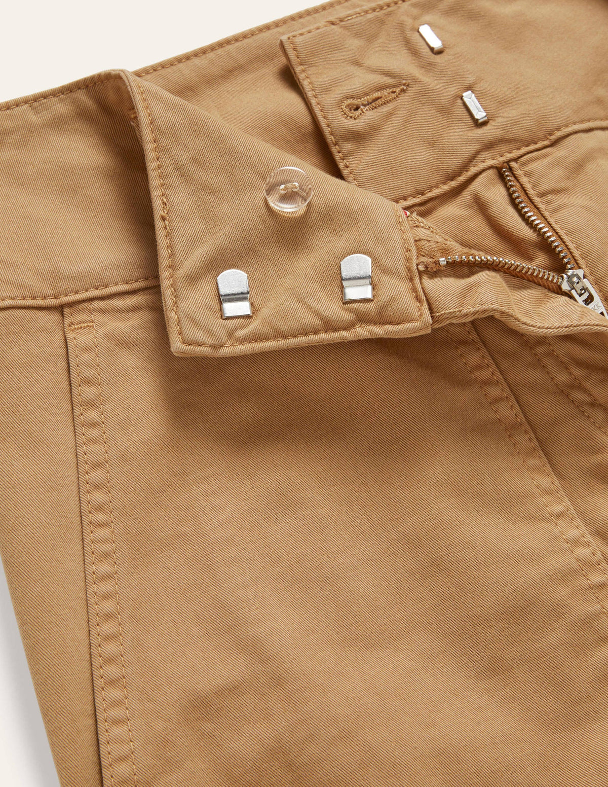 Belted Chino Trousers-Ground Ginger - Image 6